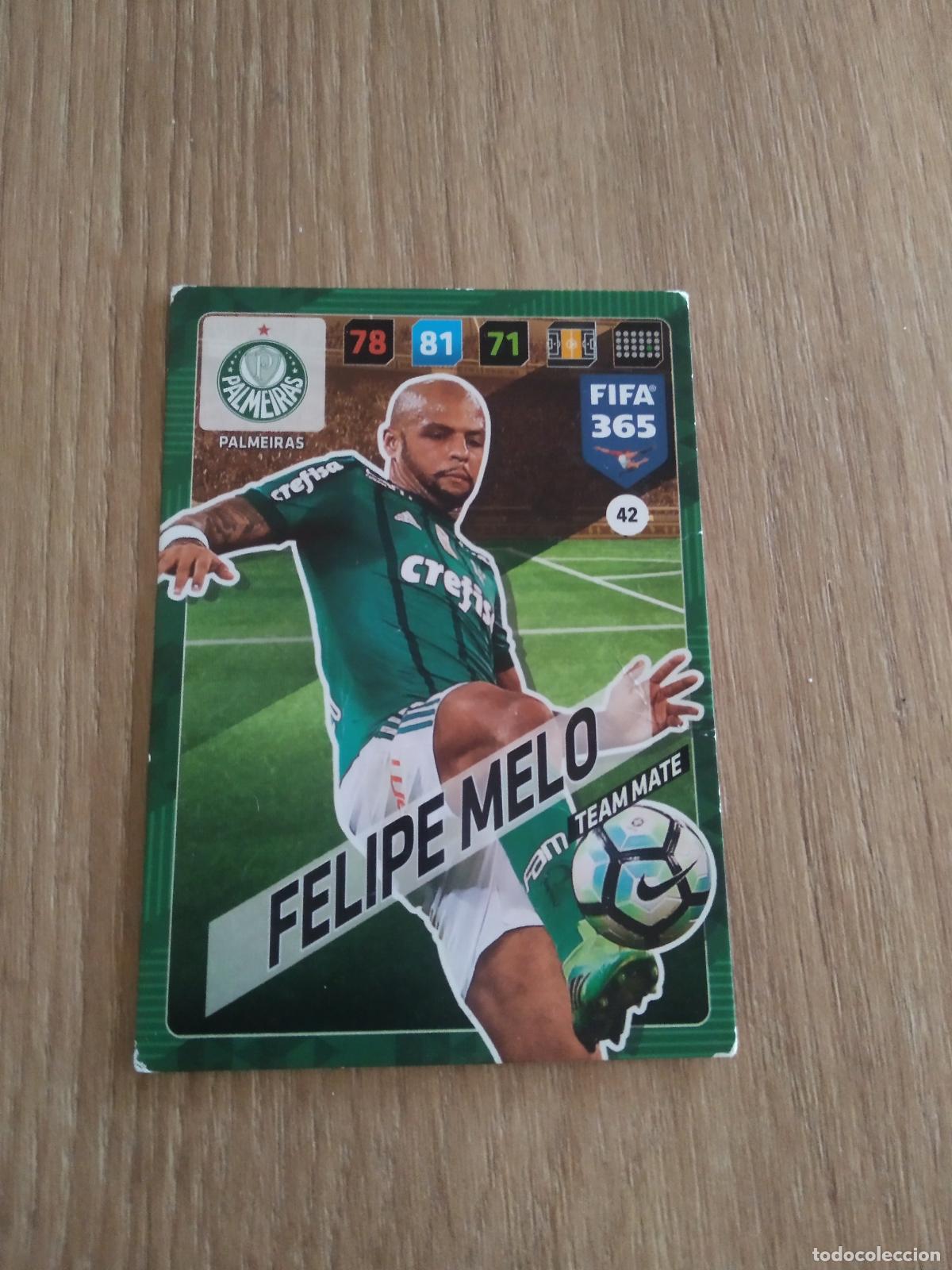 Cromos de F&uacute;tbol: 42 FELIPE MELO palmeiras CROMO FUTBOL PANINI ADRENALYN 17-18 FIFA 365 2017-2018