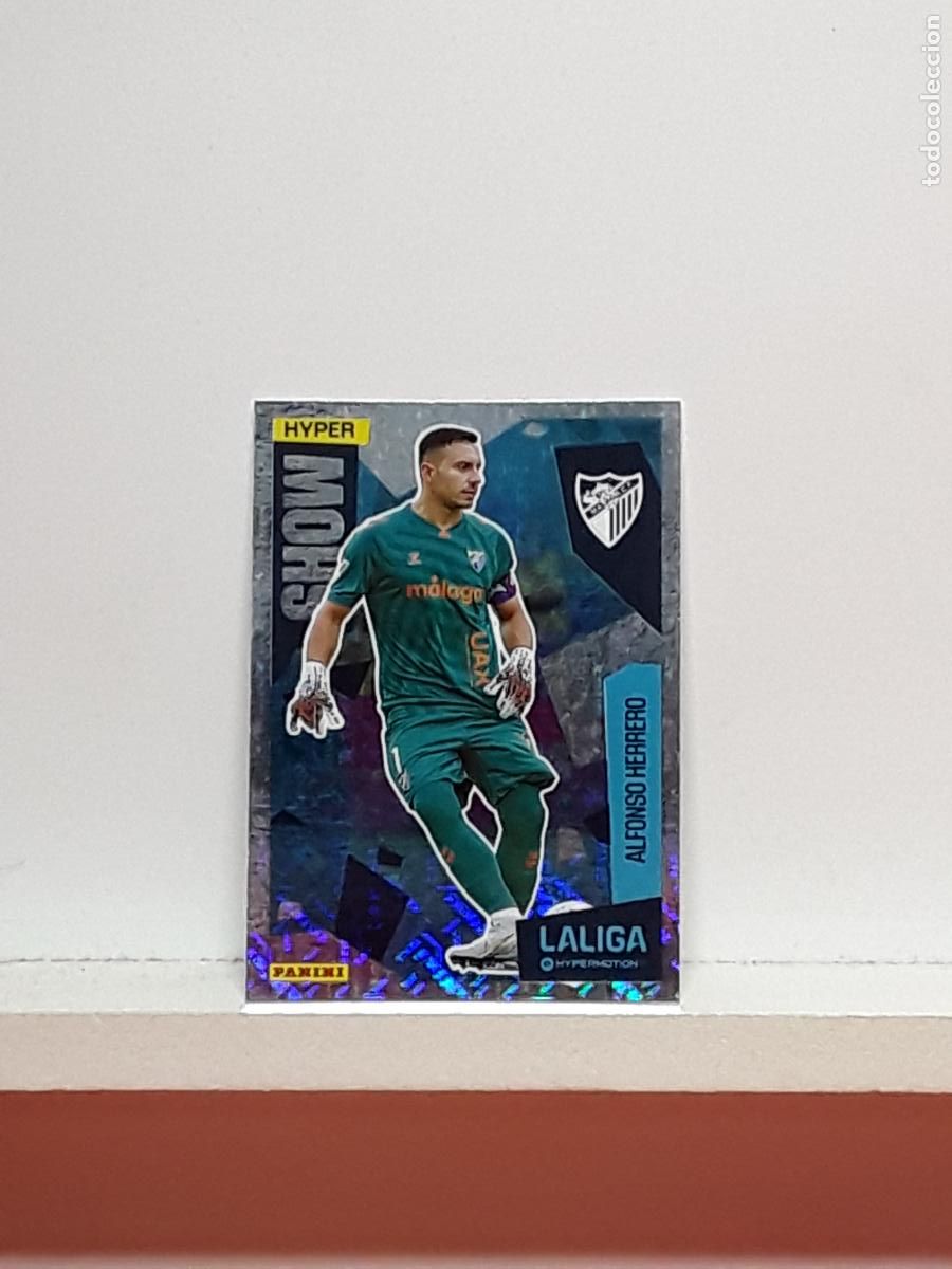 Cromos de F&uacute;tbol: LALIGA HYPERMOTION 2025 2026 25 26 ALBUM PANINI LIGA N 420 MALAGA SHOW ALFONSO HERRERO