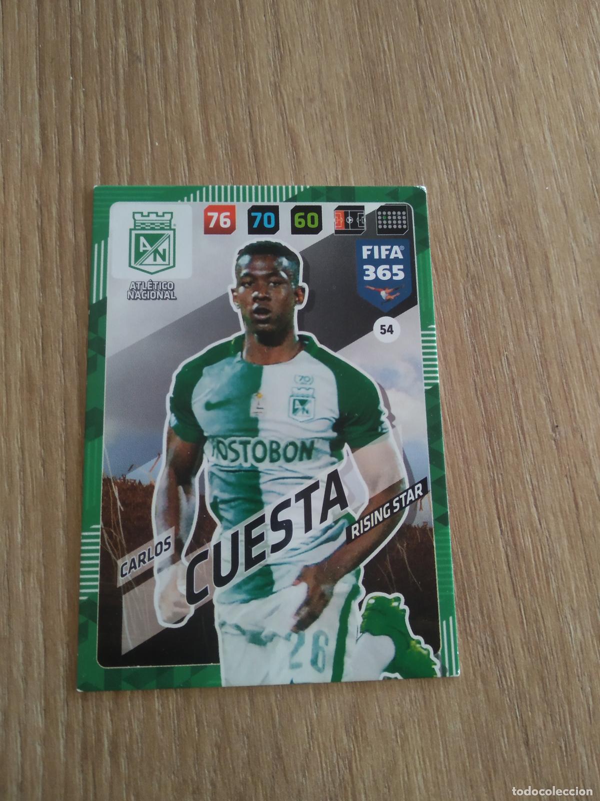 Cromos de F&uacute;tbol: 54 CARLOS CUESTA ATLETICO NACIONAL CROMO FUTBOL PANINI ADRENALYN 17-18 FIFA 365 2017-2018