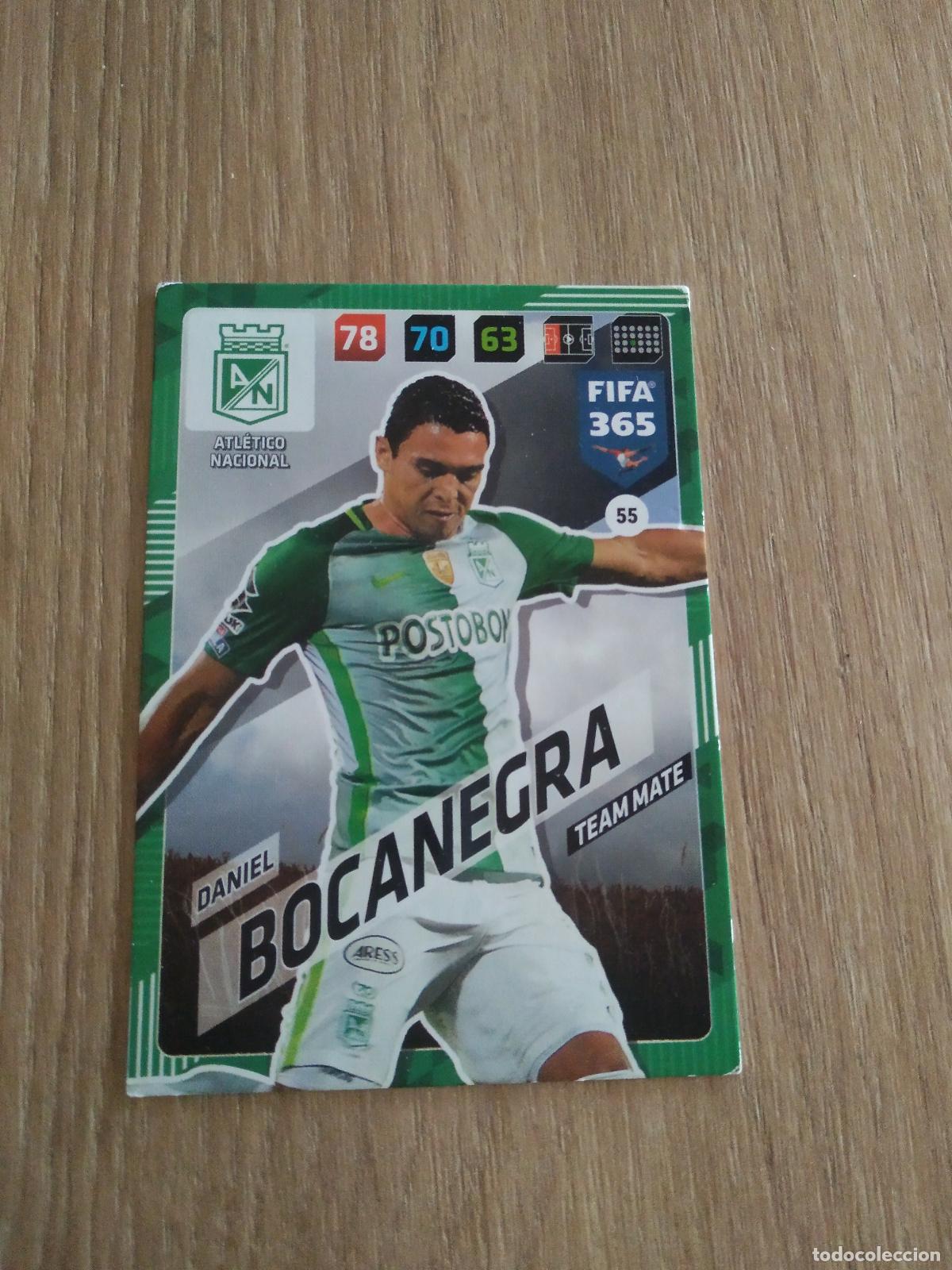 Cromos de F&uacute;tbol: 55 DANIEL BOCANEGRA ATLETICO NACIONAL CROMO FUTBOL PANINI ADRENALYN 17-18 FIFA 365 2017-2018