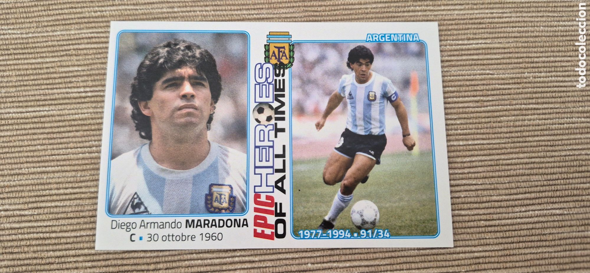 Cromos de f&uacute;tbol: CROMO MARADONA ARGENTINA - Foto 1