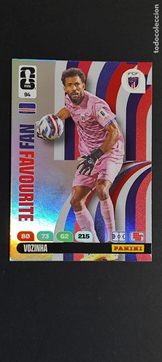 Cromos de F&uacute;tbol: ADRENALYN XL FIFA WORLD CUP 2026 CARD FAN FAVOURITE VOZINHA CABO VERDE # 94 PANINI