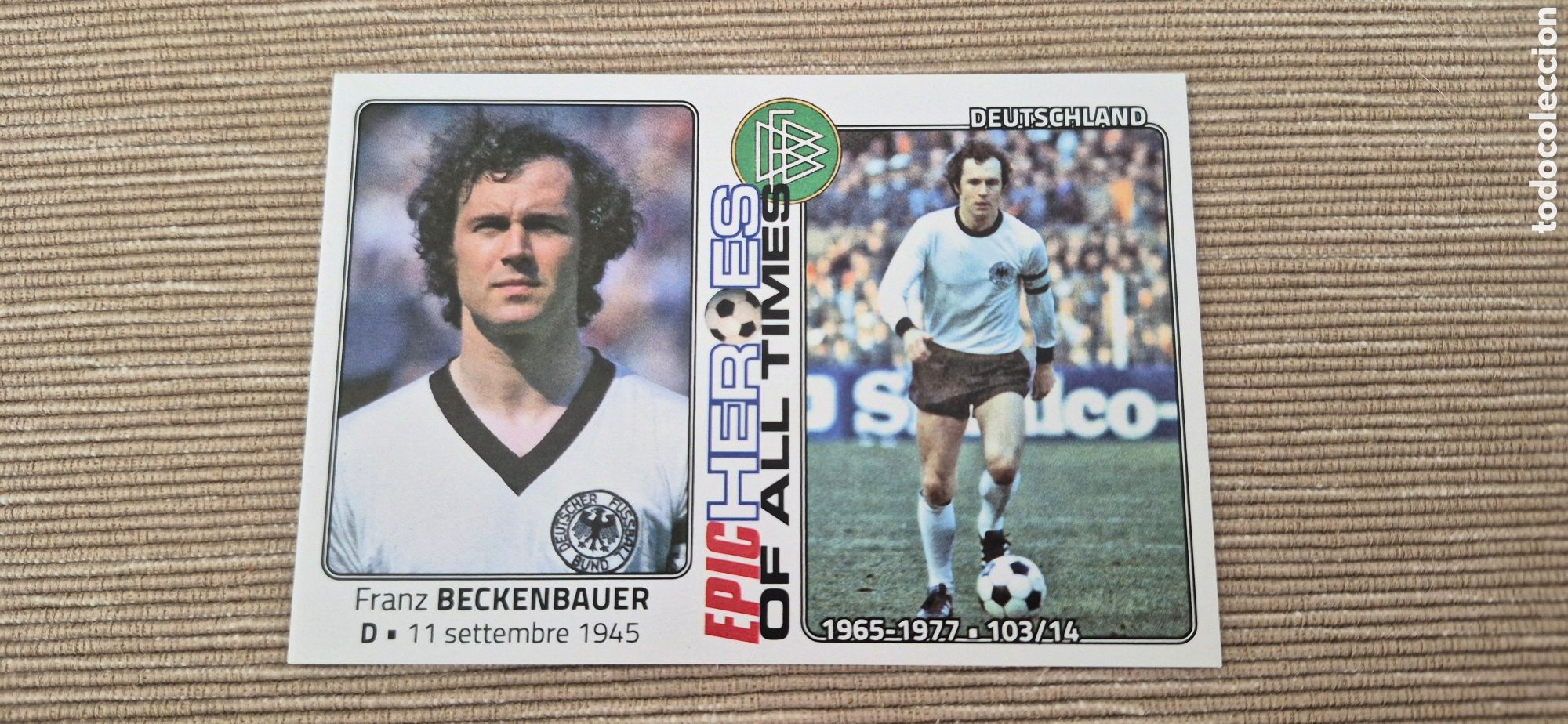Cromos de F&uacute;tbol: CROMO BECKENBAUER ALEMANIA
