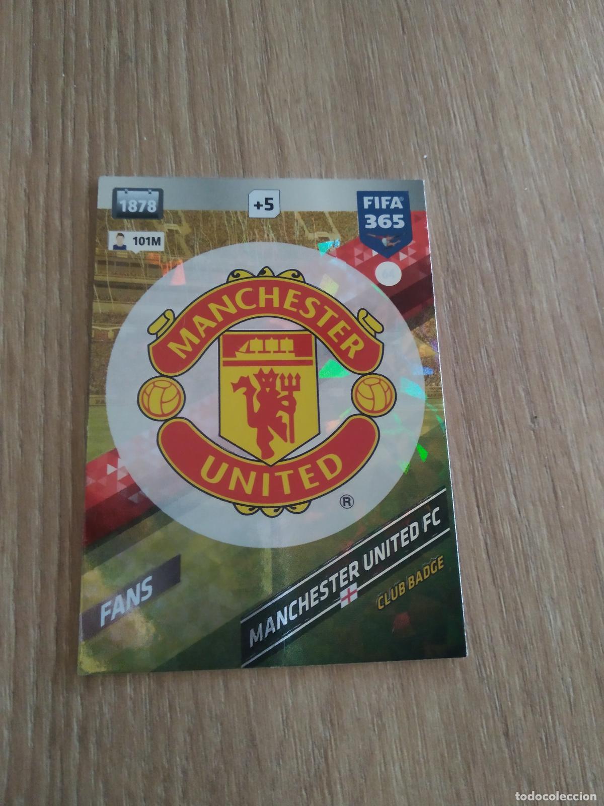 Cromos de F&uacute;tbol: 64 ESCUDO MANCHESTER UNITED CROMO FUTBOL PANINI ADRENALYN 17-18 FIFA 365 2017-2018
