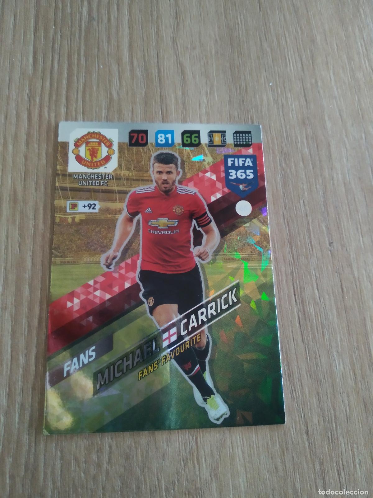 Cromos de F&uacute;tbol: 65 CARRICK MANCHESTER UNITED CROMO FUTBOL PANINI ADRENALYN 17-18 FIFA 365 2017-2018