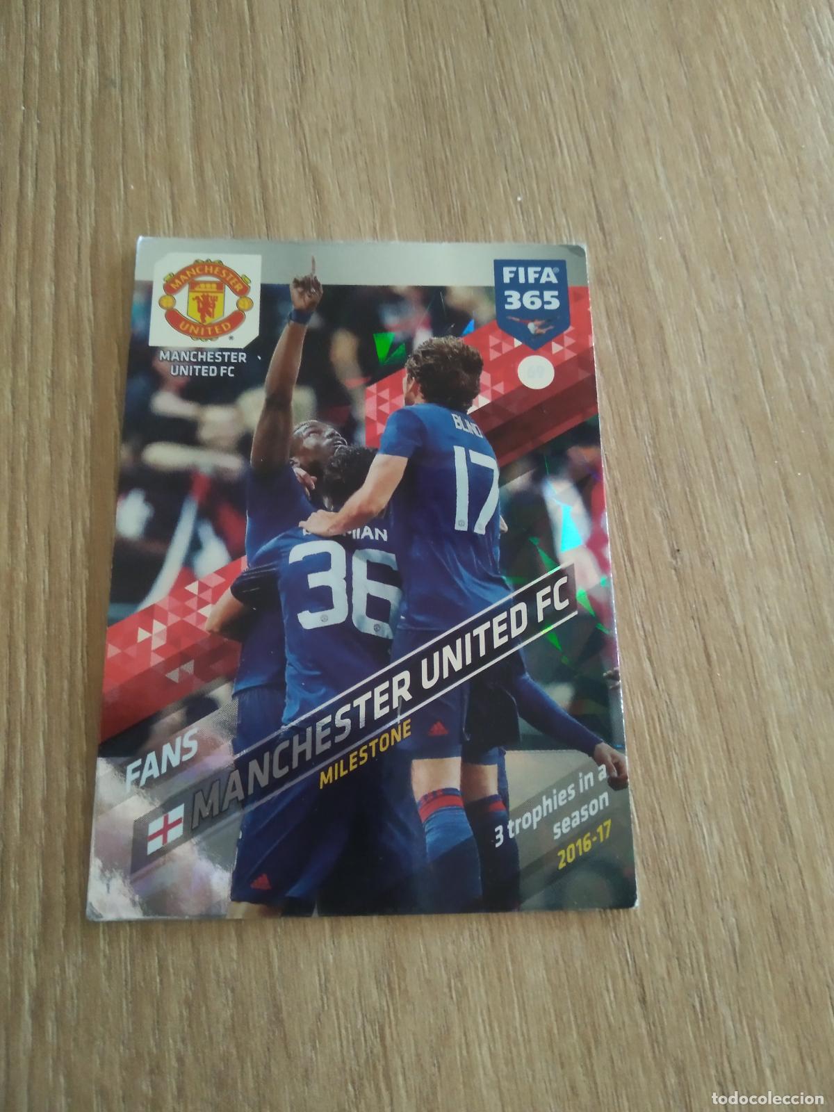 Cromos de F&uacute;tbol: 69 POGBA BLIND FANS MANCHESTER UNITED CROMO FUTBOL PANINI ADRENALYN 17-18 FIFA 365 2017-2018