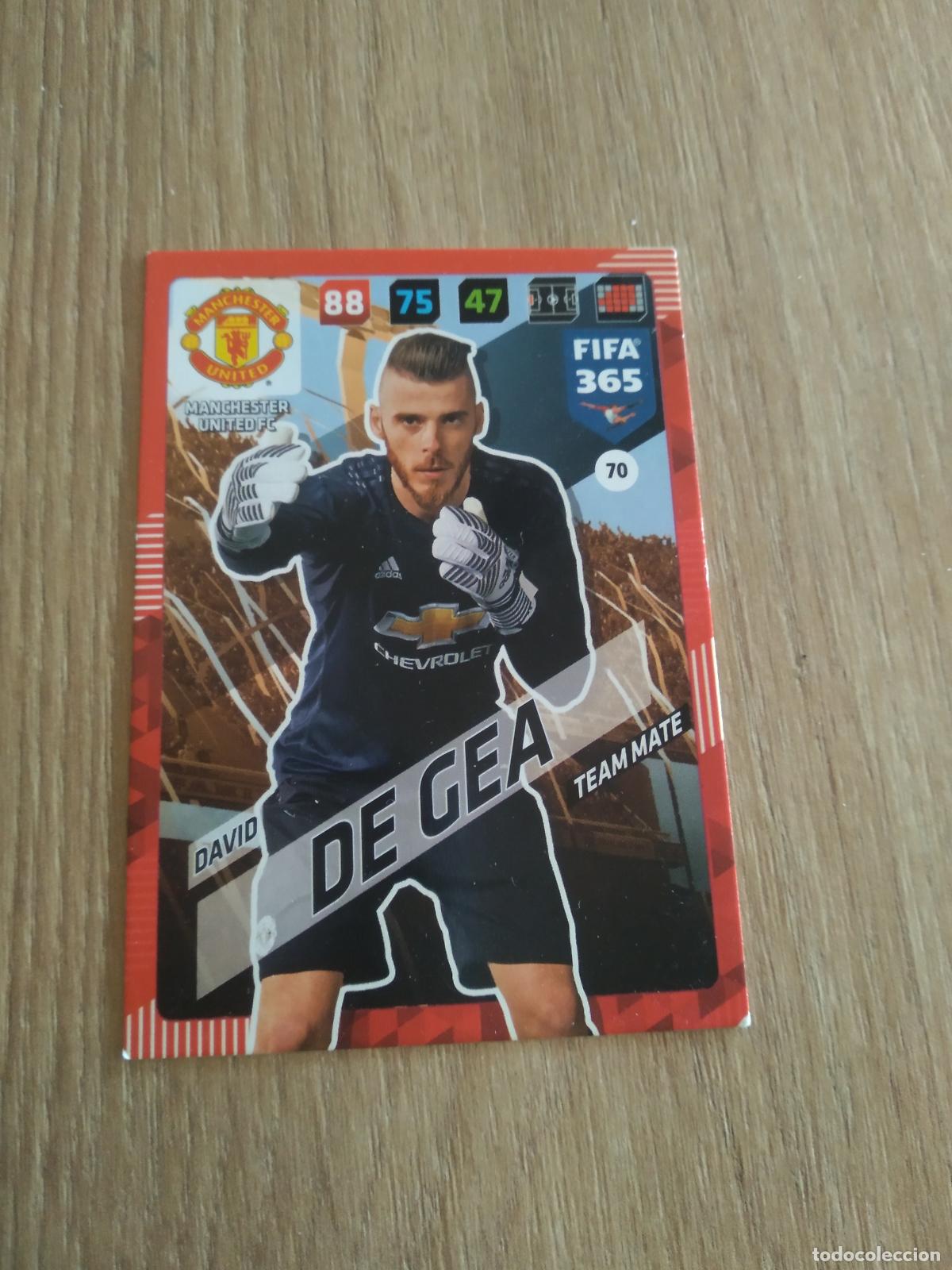 Cromos de F&uacute;tbol: 70 DE GEA MANCHESTER UNITED CROMO FUTBOL PANINI ADRENALYN 17-18 FIFA 365 2017-2018