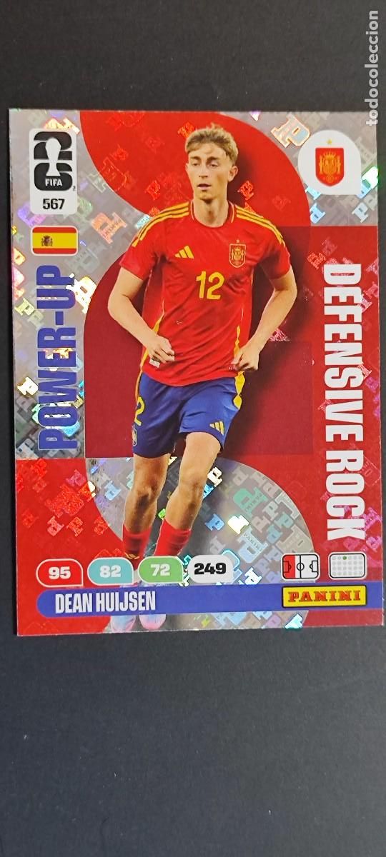 Cromos de F&uacute;tbol: ADRENALYN XL FIFA WORLD CUP 2026 CARD POWER-UP HUIJSEN ESPA&Ntilde;A # 567 PANINI