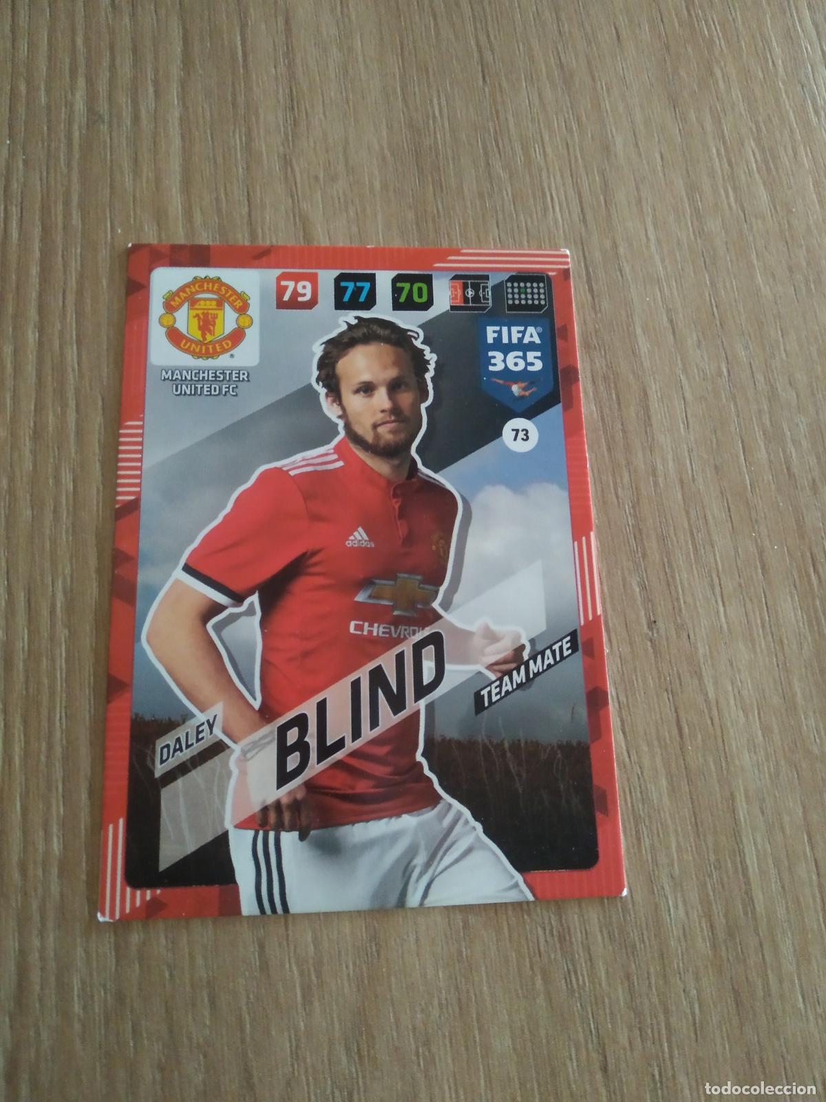 Fu&szlig;ball-Sticker: 73 DALEY BLIND MANCHESTER UNITED CROMO FUTBOL PANINI ADRENALYN 17-18 FIFA 365 2017-2018