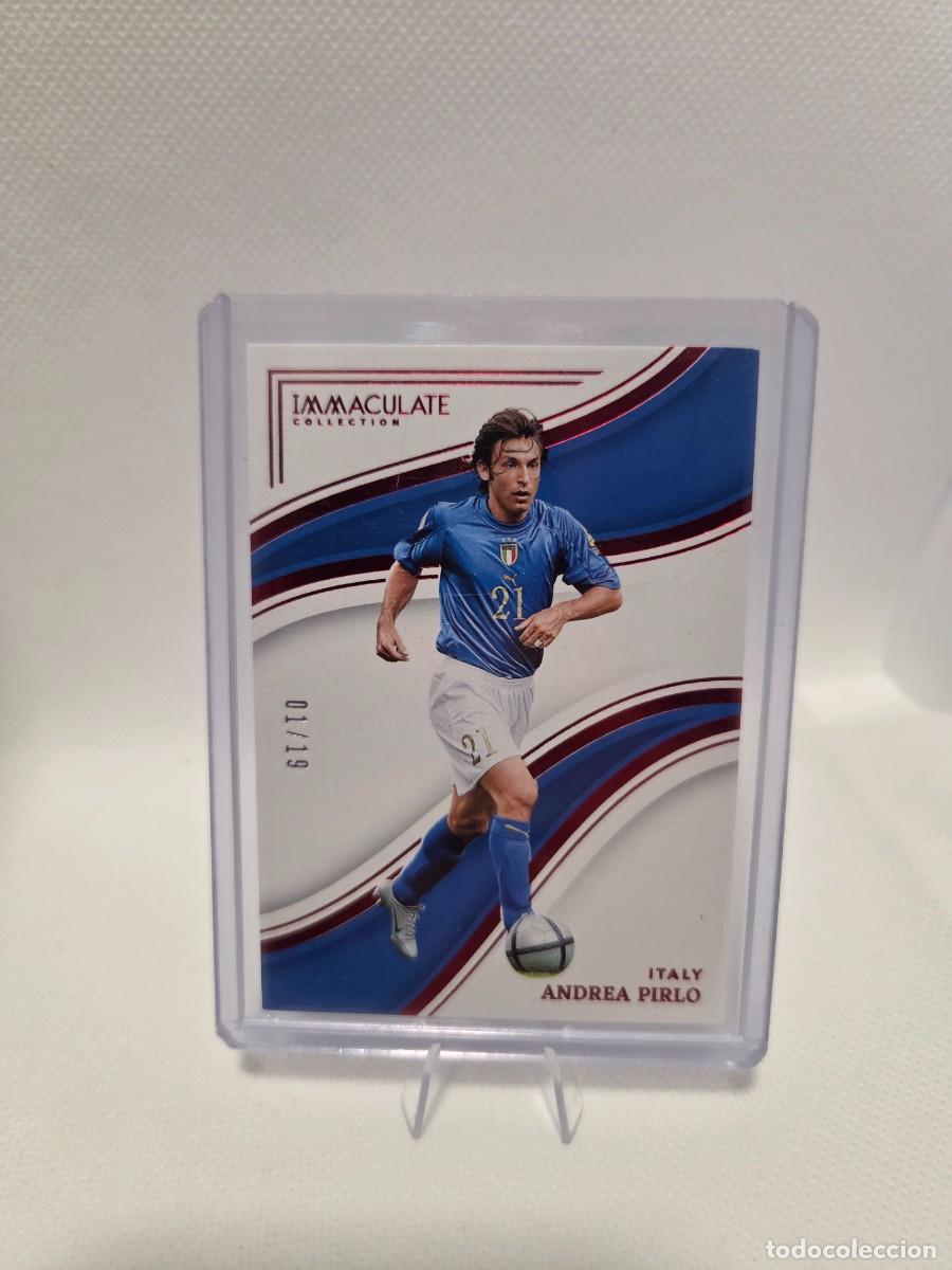 Fu&szlig;ball-Sticker: 2023/24 Panini Immaculate Collection #258 Andrea Pirlo Red 01/19