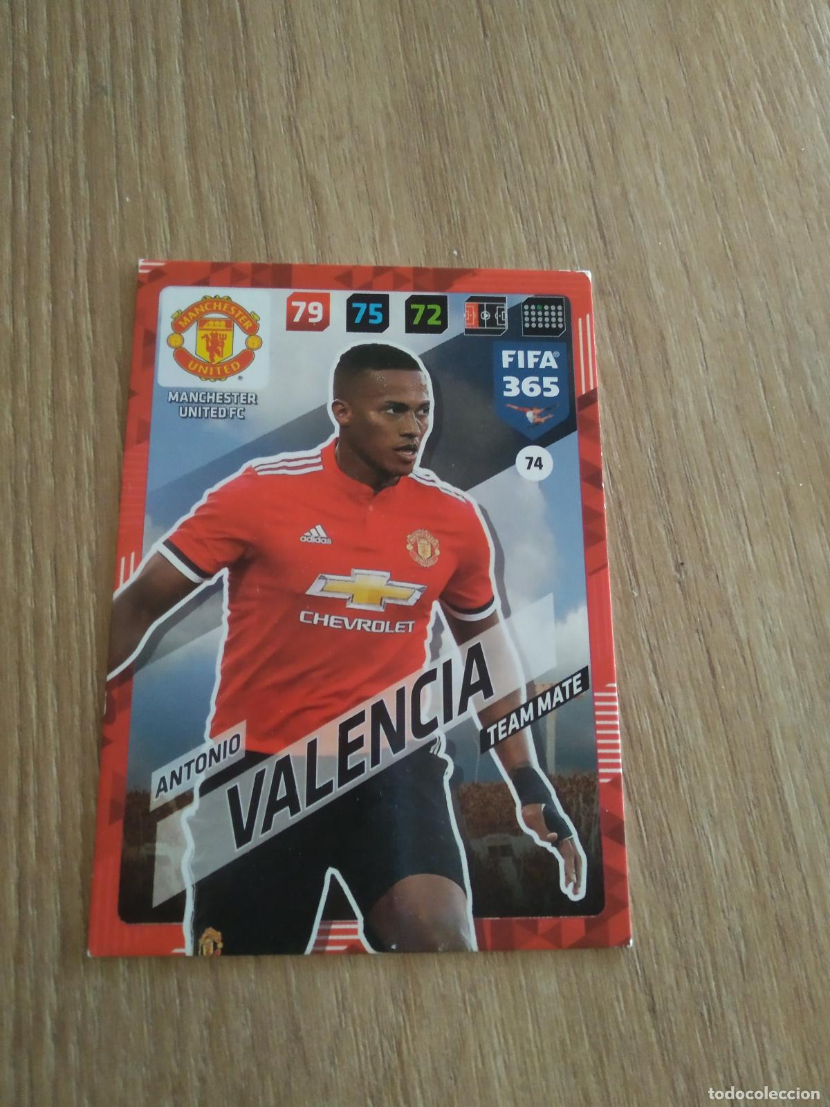 Fu&szlig;ball-Sticker: 74 ANTONIO VALENCIA MANCHESTER UNITED CROMO FUTBOL PANINI ADRENALYN 17-18 FIFA 365 2017-2018