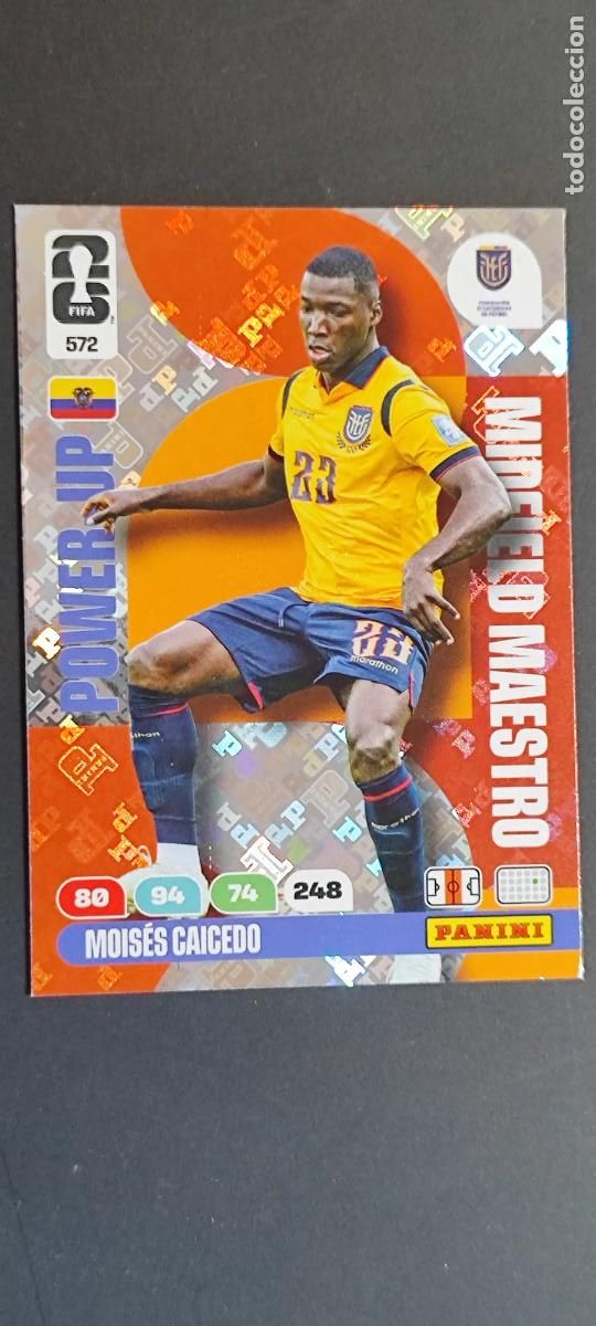 Cromos de F&uacute;tbol: ADRENALYN XL FIFA WORLD CUP 2026 CARD POWER-UP CAICEDO ECUADOR # 572 PANINI