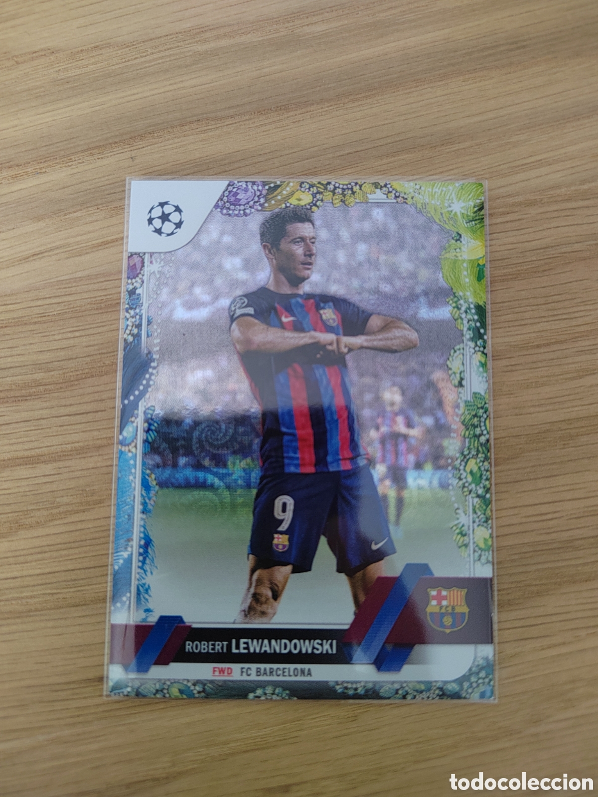 Fu&szlig;ball-Sticker: #9 ROBERT LEWANDOWSKI BARCELONA TOPPS CARNAVAL EDITION CLUB COMPETITIONS 2022 2023 22 23