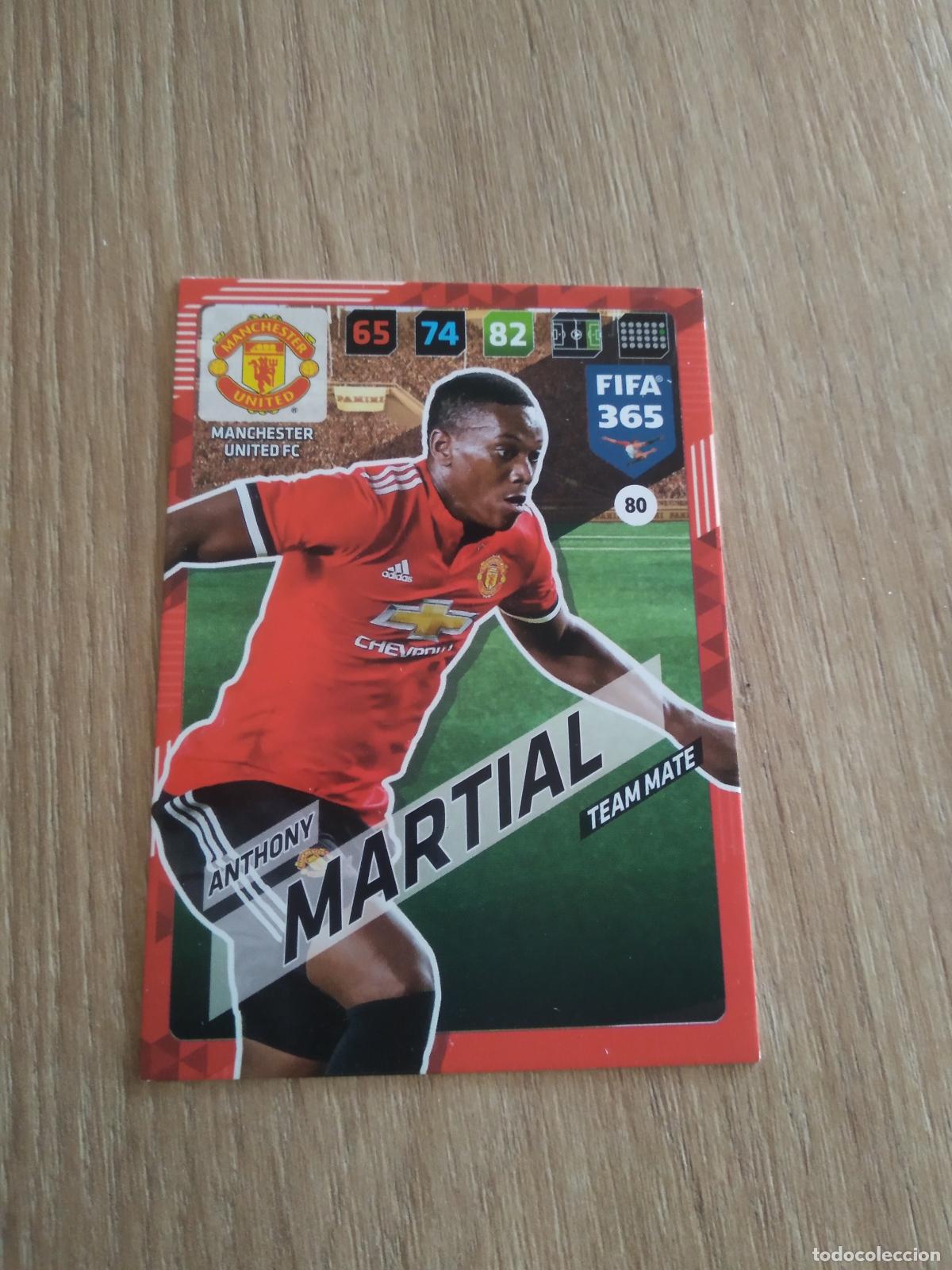 Cromos de F&uacute;tbol: 80 ANTHONY MARTIAL MANCHESTER UNITED CROMO FUTBOL PANINI ADRENALYN 17-18 FIFA 365 2017-2018