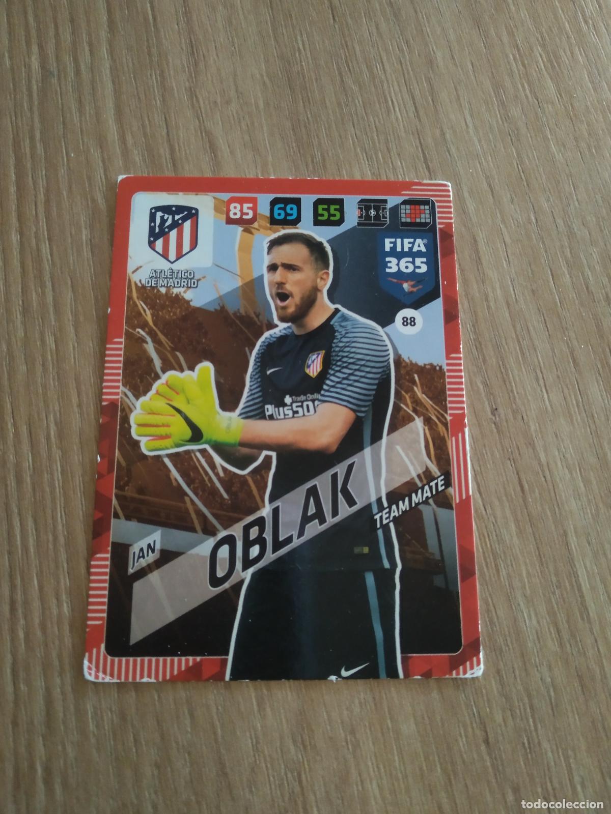 Cromos de F&uacute;tbol: 88 OBLAK ATLETICO DE MADRID CROMO FUTBOL PANINI ADRENALYN 17-18 FIFA 365 2017-2018