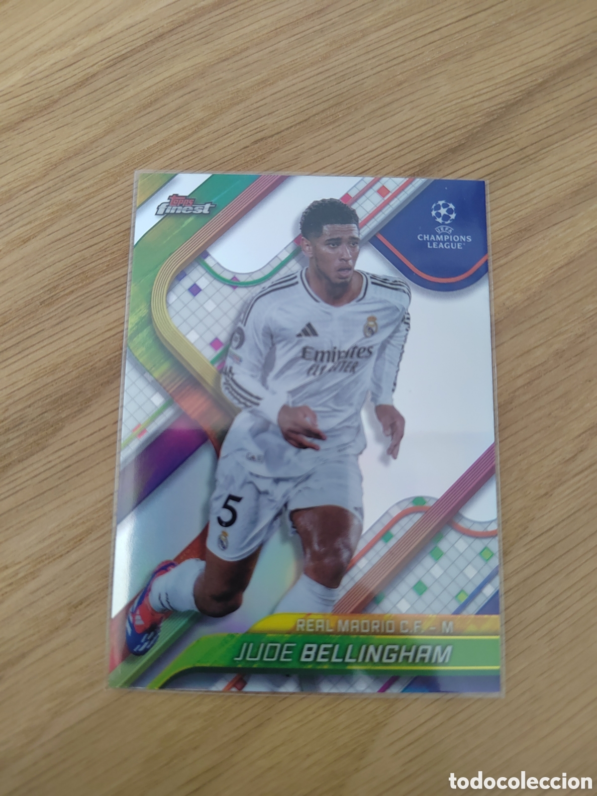 Cromos de F&uacute;tbol: #5 JUDE BELLINGHAM REAL MADRID TOPPS FINEST 2024 2025 24 25 REAL MADRID
