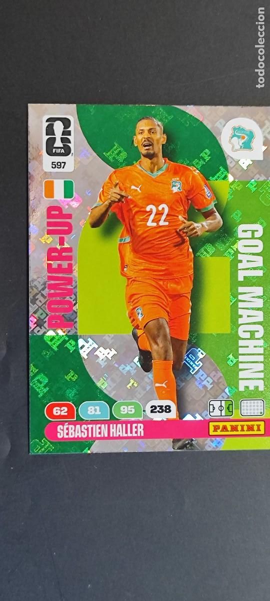 Cromos de F&uacute;tbol: ADRENALYN XL FIFA WORLD CUP 2026 CARD POWER-UP HALLER COSTA DE IVORI # 597 PANINI