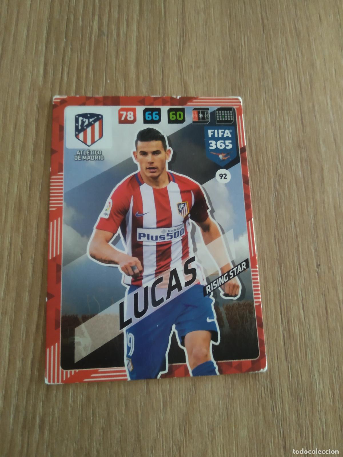 Cromos de F&uacute;tbol: 92 LUCAS HERNANDEZ ATLETICO DE MADRID CROMO FUTBOL PANINI ADRENALYN 17-18 FIFA 365 2017-2018