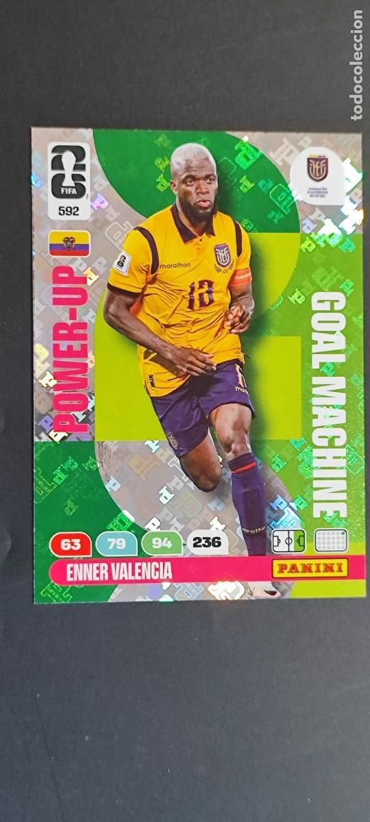 Cromos de F&uacute;tbol: ADRENALYN XL FIFA WORLD CUP 2026 CARD POWER-UP VALENCIA ECUADOR # 592 PANINI