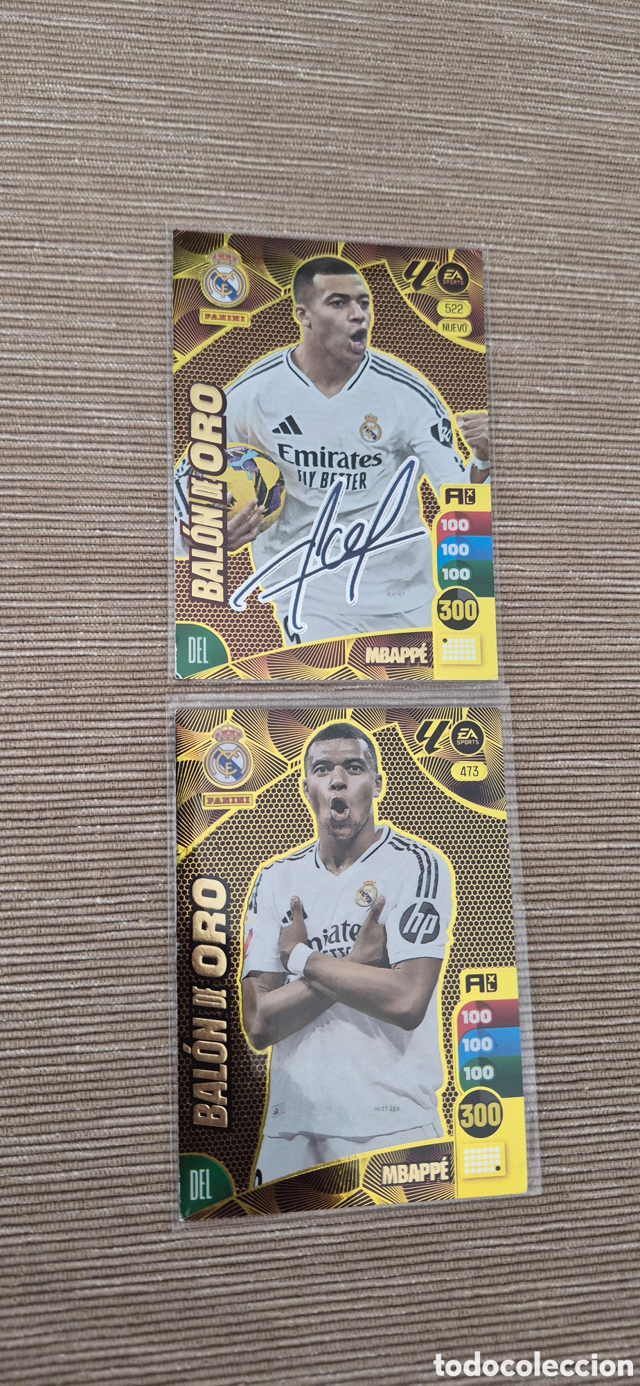 Cromos de F&uacute;tbol: CROMOS MBAPPE BALON ORO