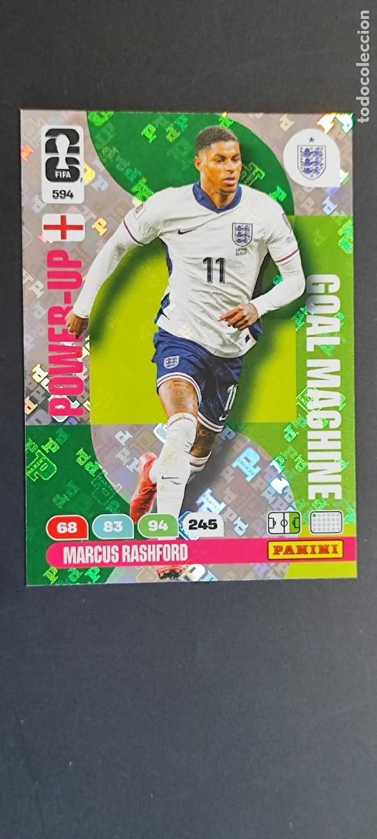 Cromos de F&uacute;tbol: ADRENALYN XL FIFA WORLD CUP 2026 CARD POWER-UP RASHFORD INGLATERRA # 594 PANINI