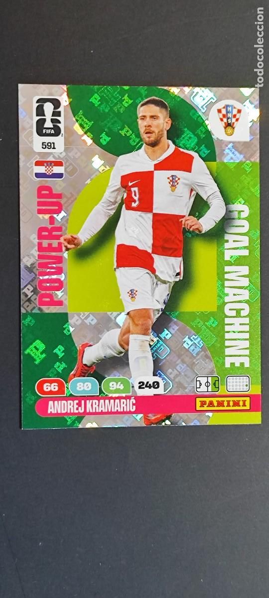 Cromos de F&uacute;tbol: ADRENALYN XL FIFA WORLD CUP 2026 CARD POWER-UP KRAMARIC CROACIA # 591 PANINI