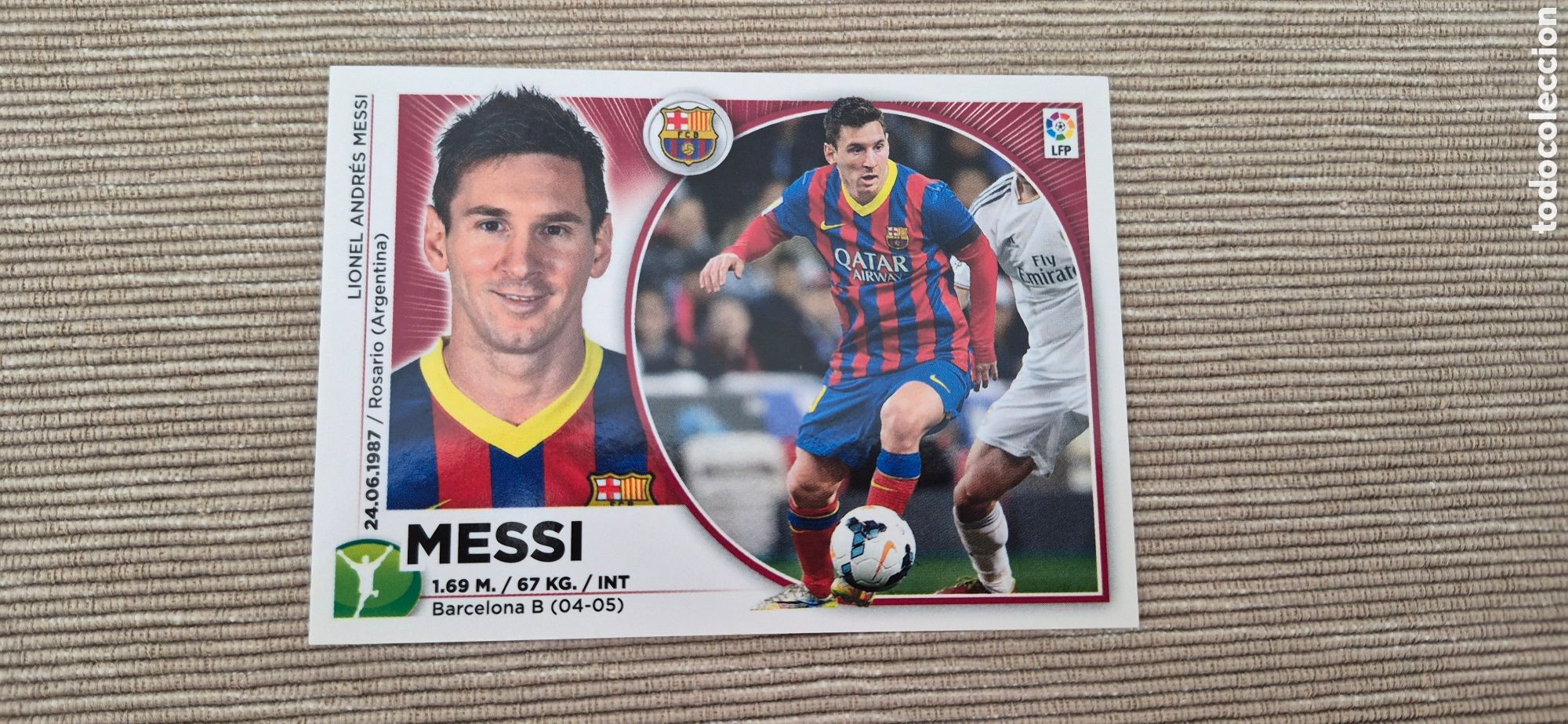 Cromos de F&uacute;tbol: CROMO MESSI T.14 15 BARCELONA