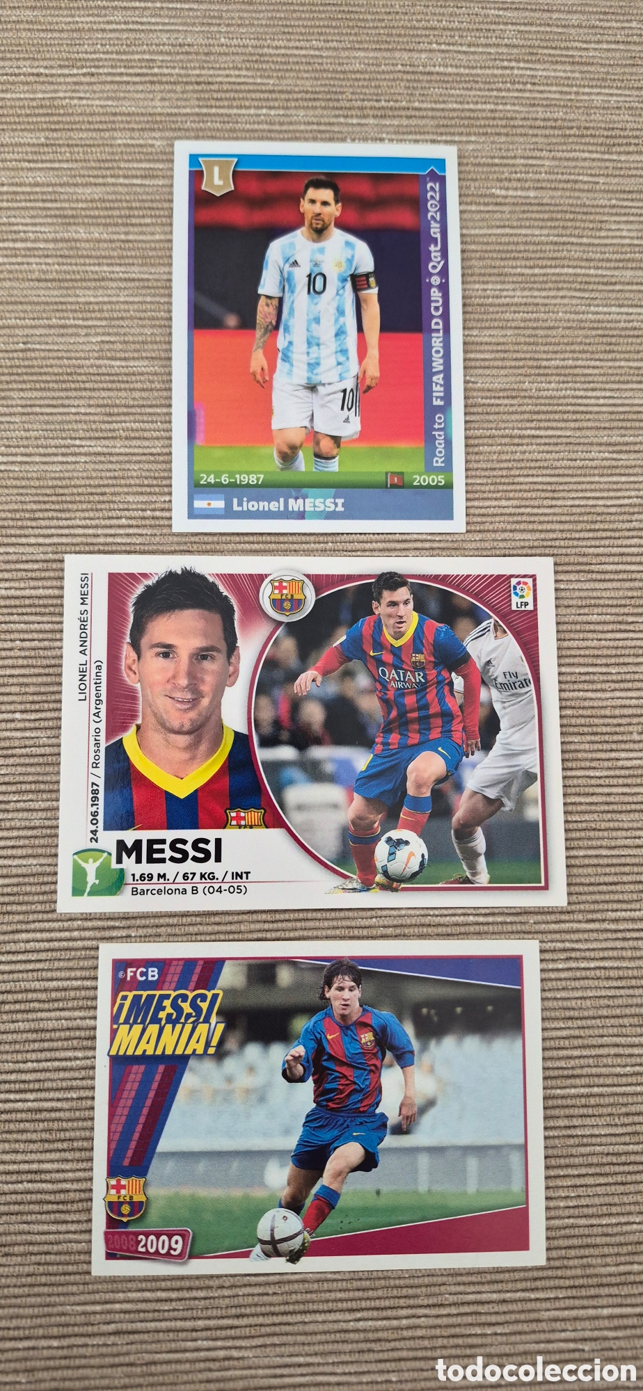 Cromos de F&uacute;tbol: CROMOS MESSI BARCELONA ARGENTINA