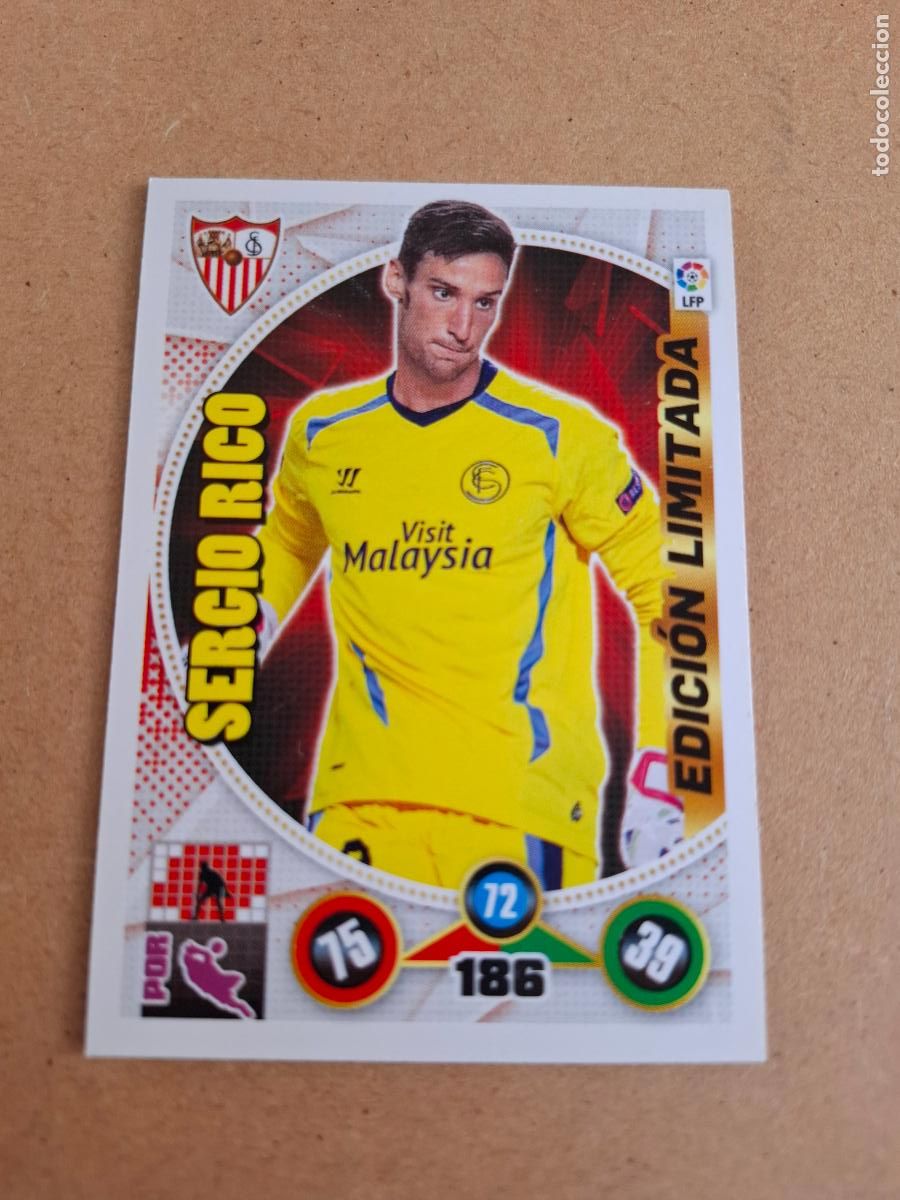 Cromos de F&uacute;tbol: ADRENALYN 2014 2015 14 15 - SERGIO RICO ( EDICI&Oacute;N LIMITADA ) - SEVILLA FC - CP4