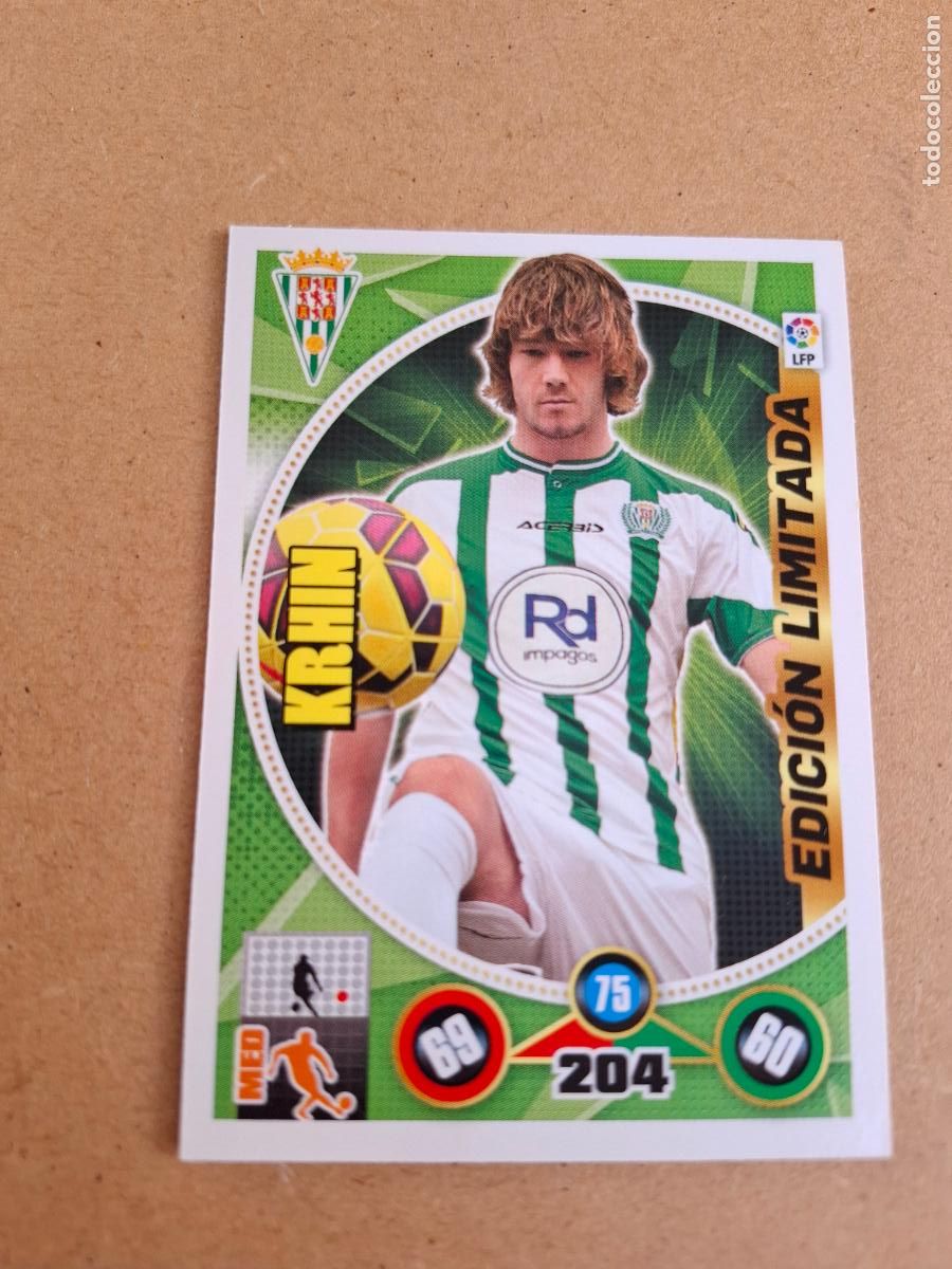 Cromos de F&uacute;tbol: ADRENALYN 2014 2015 14 15 - KRHIN ( EDICI&Oacute;N LIMITADA ) - C&Oacute;RDOBA CF - CP4
