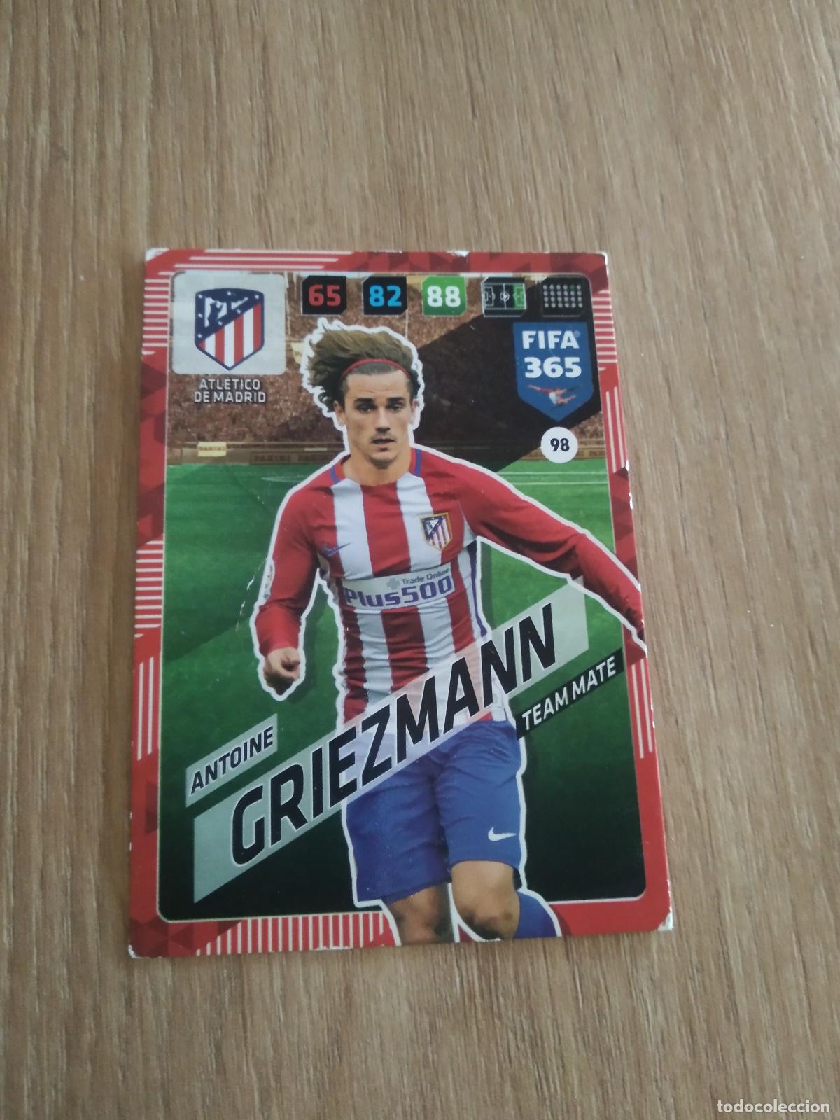Fu&szlig;ball-Sticker: 98 GRIEZMANN ATLETICO DE MADRID CROMO FUTBOL PANINI ADRENALYN 17-18 FIFA 365 2017-2018