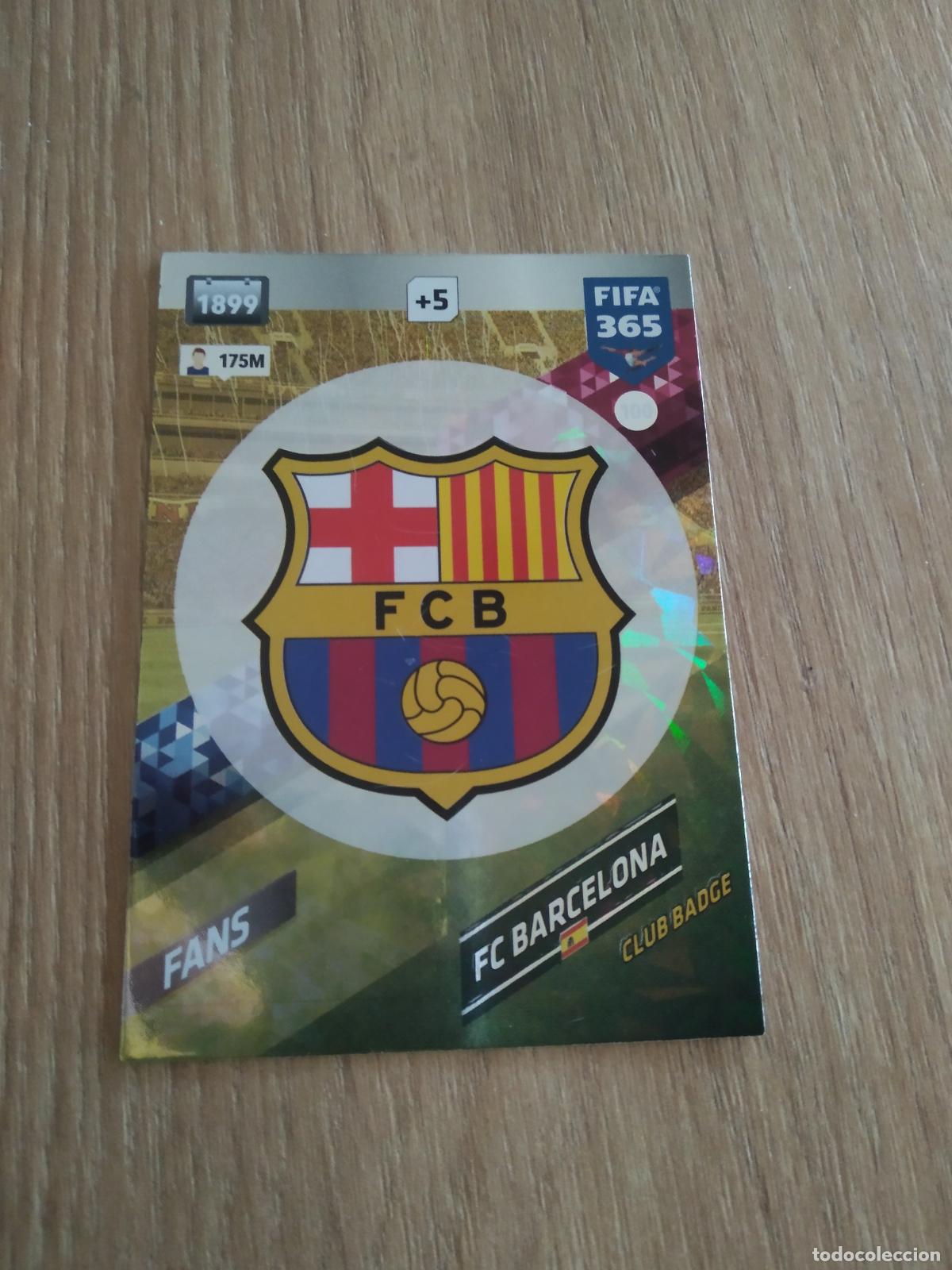 Cromos de F&uacute;tbol: 100 ESCUDO BARCELONA BAR&Ccedil;A CROMO FUTBOL PANINI ADRENALYN 17-18 FIFA 365 2017-2018