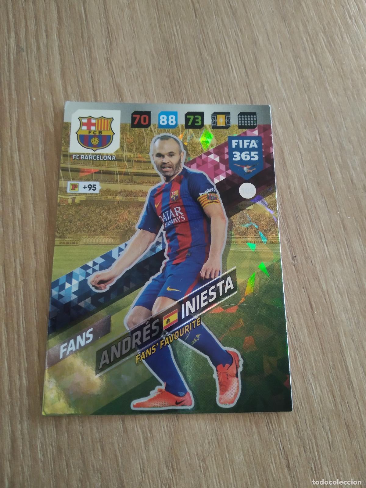 Cromos de F&uacute;tbol: 102 INIESTA BARCELONA BAR&Ccedil;A CROMO FUTBOL PANINI ADRENALYN 17-18 FIFA 365 2017-2018