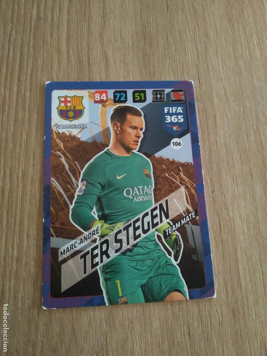 Cromos de F&uacute;tbol: 106 TER STEGEN BARCELONA BAR&Ccedil;A CROMO FUTBOL PANINI ADRENALYN 17-18 FIFA 365 2017-2018