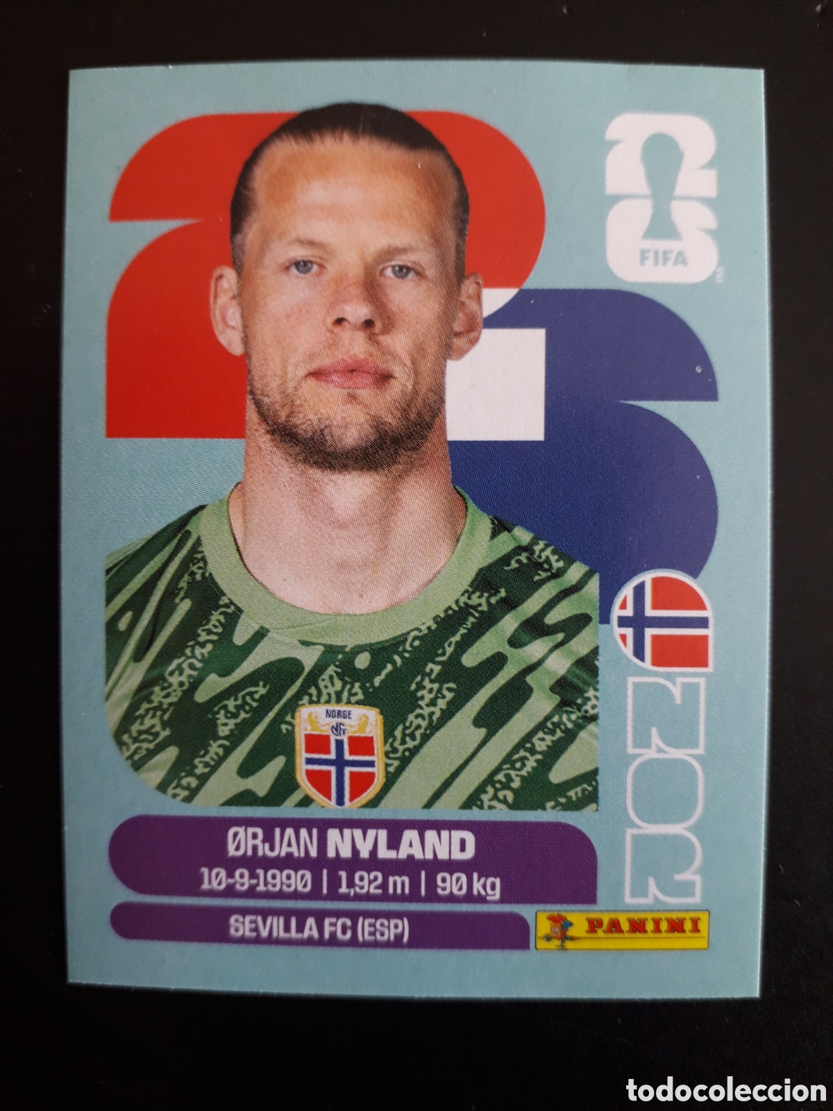 Cromos de F&uacute;tbol: NYLAND NORUEGA NOR 2 MUNDIAL F&Uacute;TBOL 2026 FIFA WORLD CUP PANINI SIN PEGAR PEDIDO M&Iacute;NIMO 3&euro;