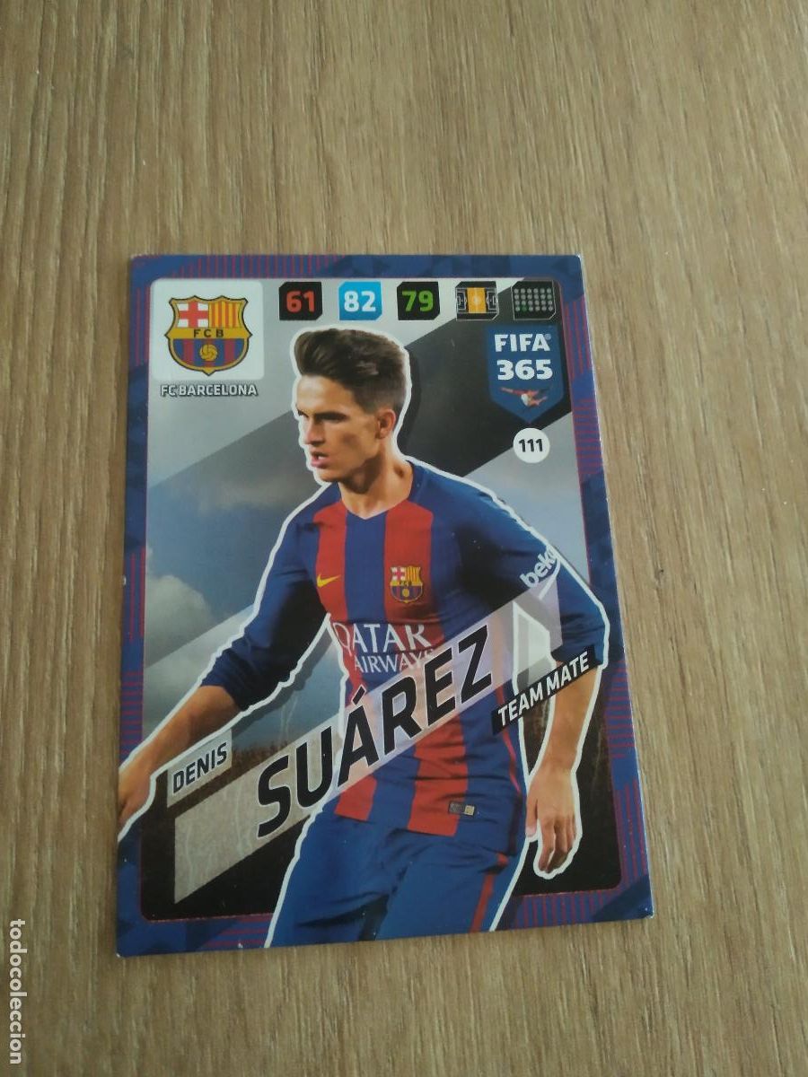 Cromos de F&uacute;tbol: 111 DENIS SUAREZ BARCELONA BAR&Ccedil;A CROMO FUTBOL PANINI ADRENALYN 17-18 FIFA 365 2017-2018