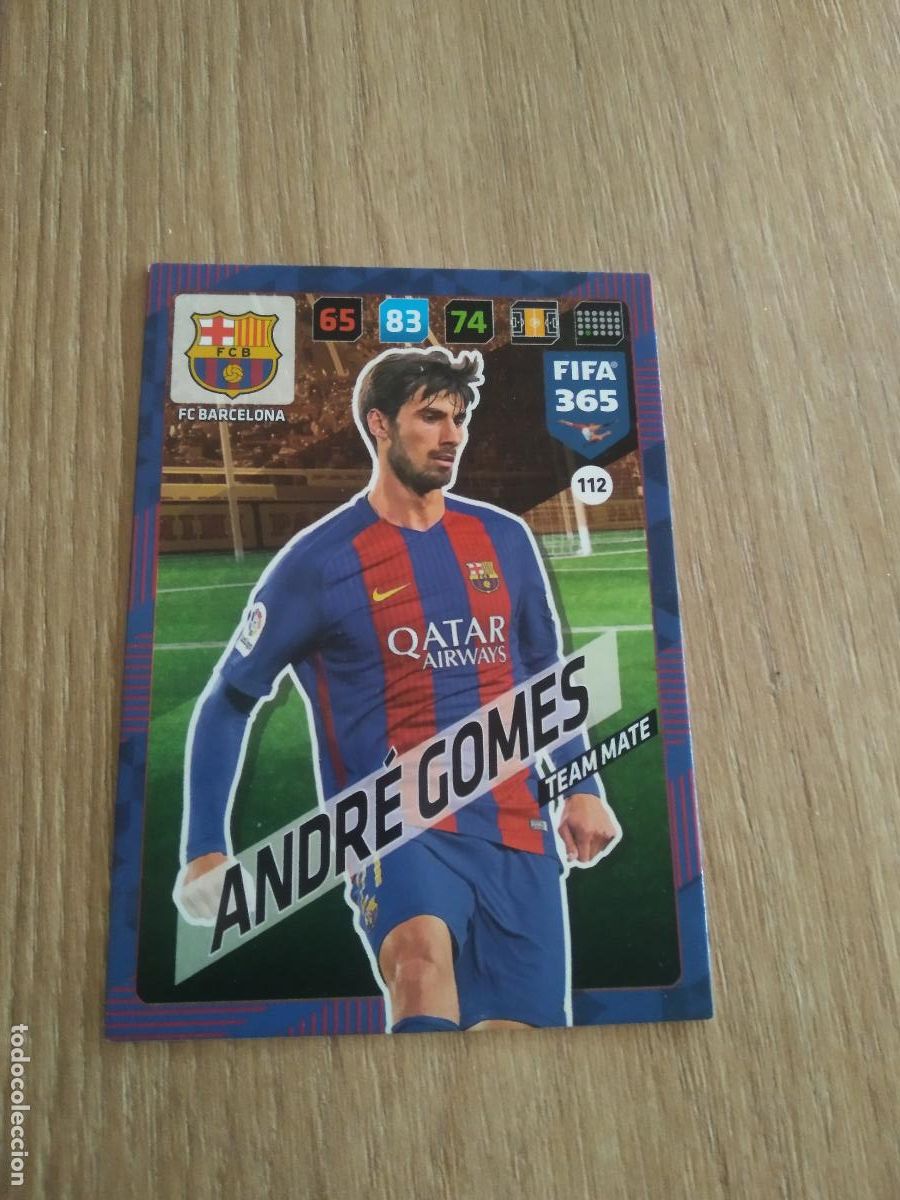 Cromos de F&uacute;tbol: 112 ANDRE GOMES BARCELONA BAR&Ccedil;A CROMO FUTBOL PANINI ADRENALYN 17-18 FIFA 365 2017-2018