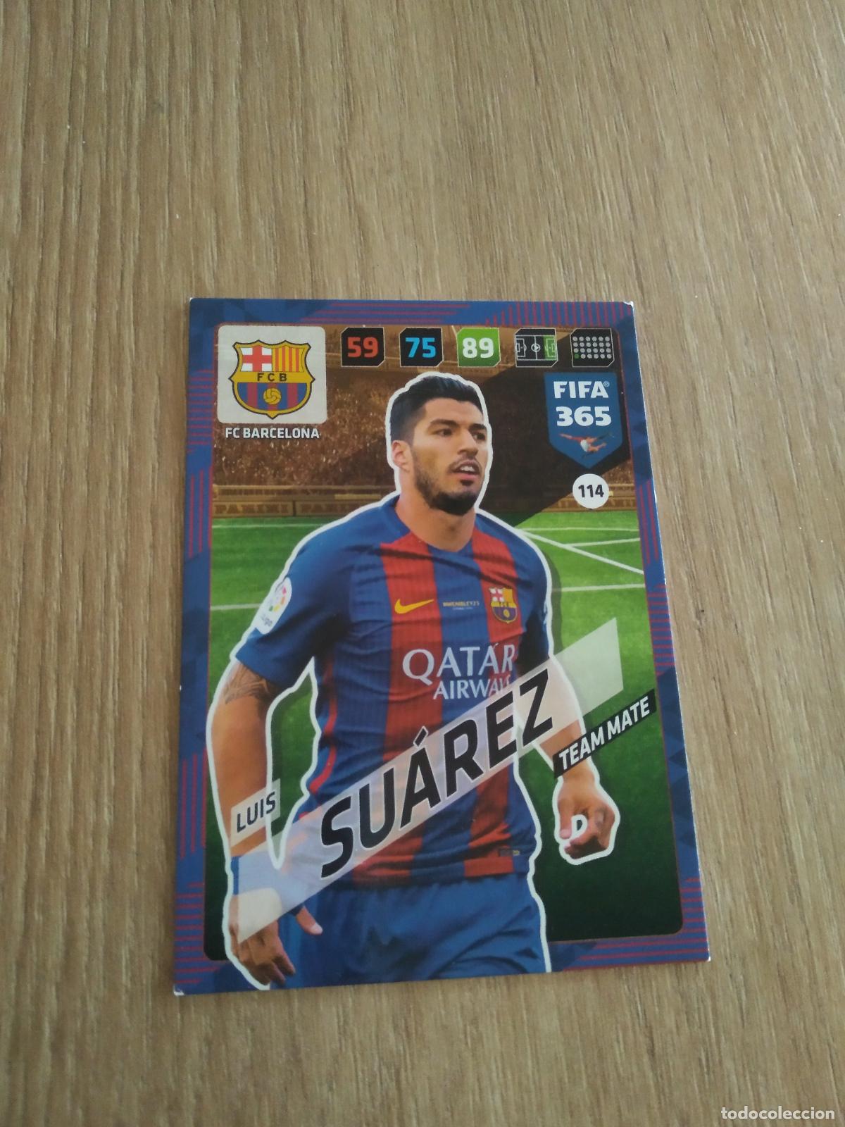 Cromos de F&uacute;tbol: 114 LUIS SUAREZ BARCELONA BAR&Ccedil;A CROMO FUTBOL PANINI ADRENALYN 17-18 FIFA 365 2017-2018