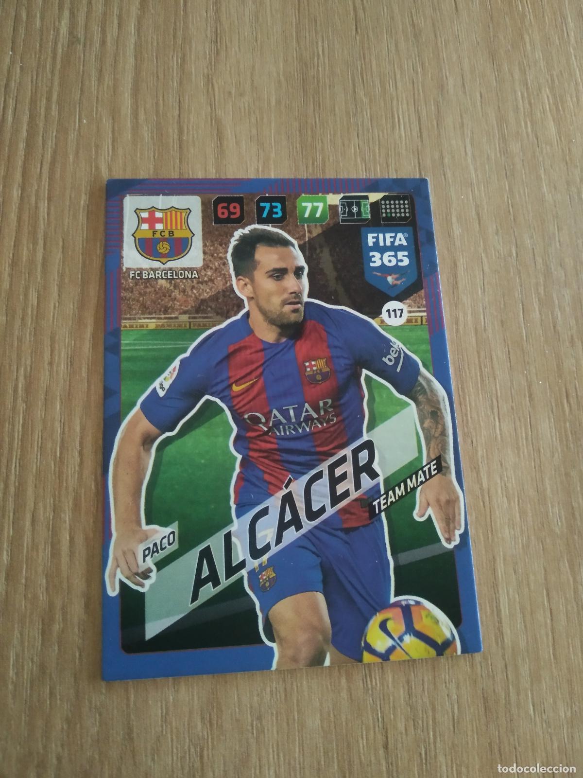 Cromos de F&uacute;tbol: 117 PACO ALCACER BARCELONA BAR&Ccedil;A CROMO FUTBOL PANINI ADRENALYN 17-18 FIFA 365 2017-2018