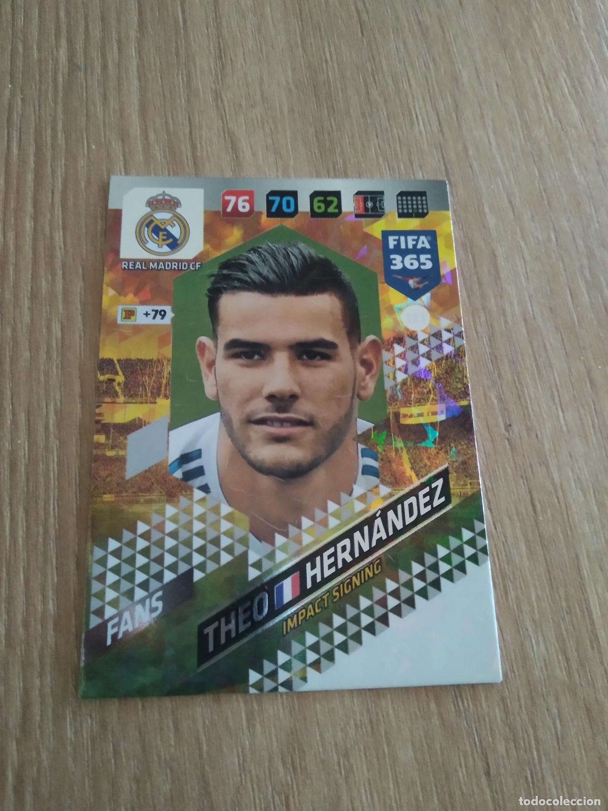 Cromos de F&uacute;tbol: 121 THEO HERNANDEZ REAL MADRID CROMO FUTBOL PANINI ADRENALYN 17-18 FIFA 365 2017-2018