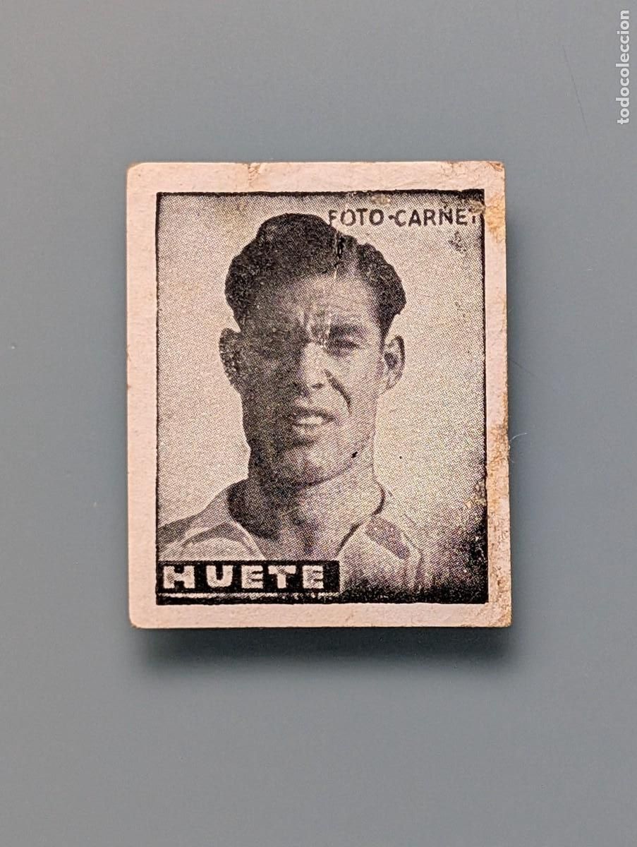 Fu&szlig;ball-Sticker: RARO CROMO HUETE MADRID 1942 1943 1942-43 EDI CISNE LIBRETA DEPORTIVA LIGA FUTBOL REAL FOOTBALL