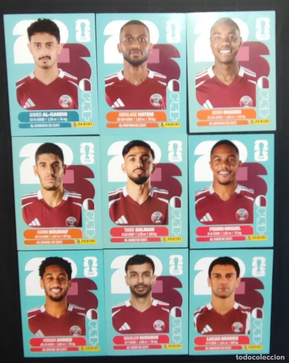 Cromos de F&uacute;tbol: STICKER FIFA WORLD CUP 2026 LOTE DE 9 STICKERS DE QATAR # PANINI