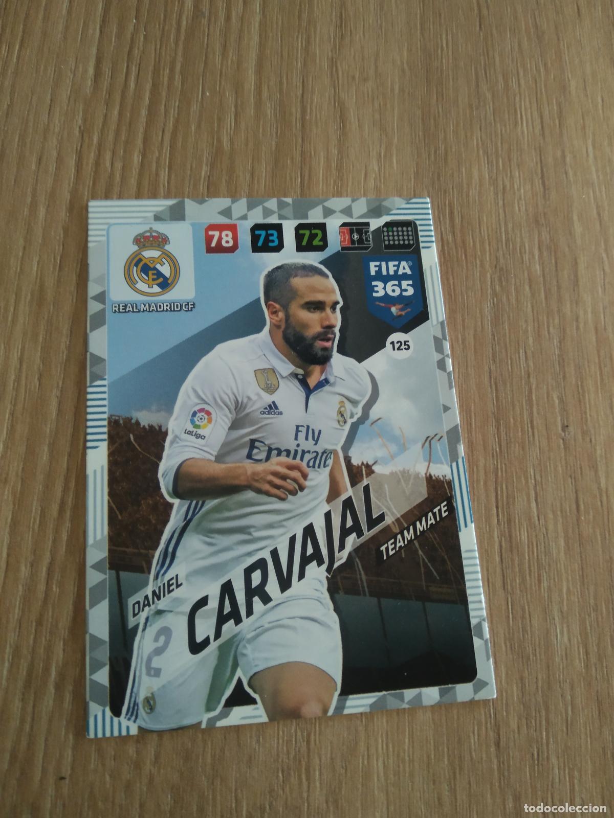 Fu&szlig;ball-Sticker: 125 CARVAJAL REAL MADRID CROMO FUTBOL PANINI ADRENALYN 17-18 FIFA 365 2017-2018