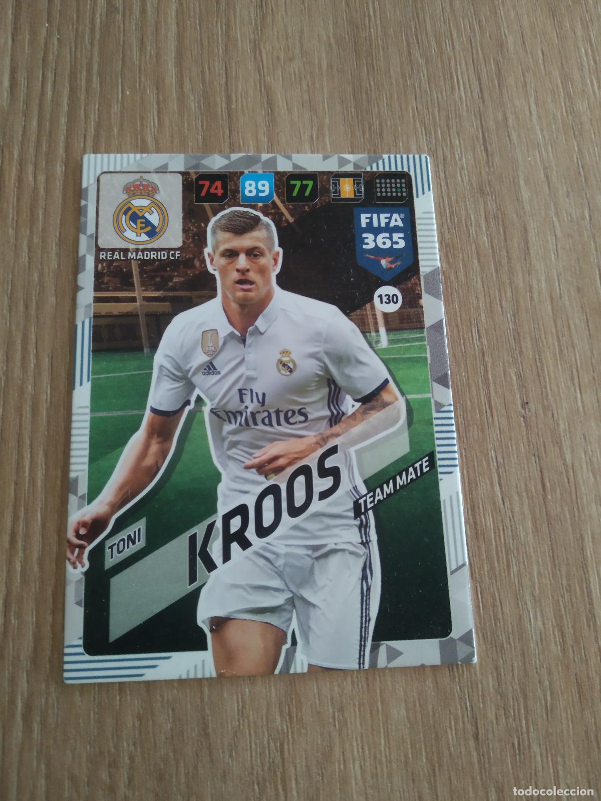 Cromos de F&uacute;tbol: 130 KROOS REAL MADRID CROMO FUTBOL PANINI ADRENALYN 17-18 FIFA 365 2017-2018