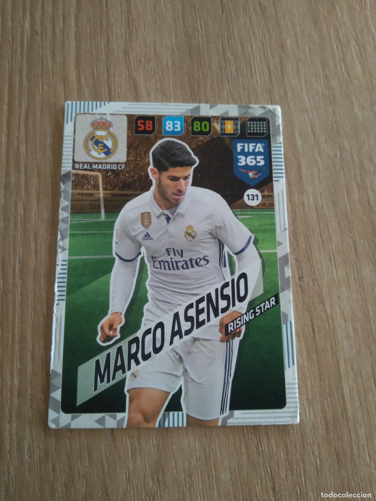 Cromos de F&uacute;tbol: 131 ASENSIO REAL MADRID CROMO FUTBOL PANINI ADRENALYN 17-18 FIFA 365 2017-2018