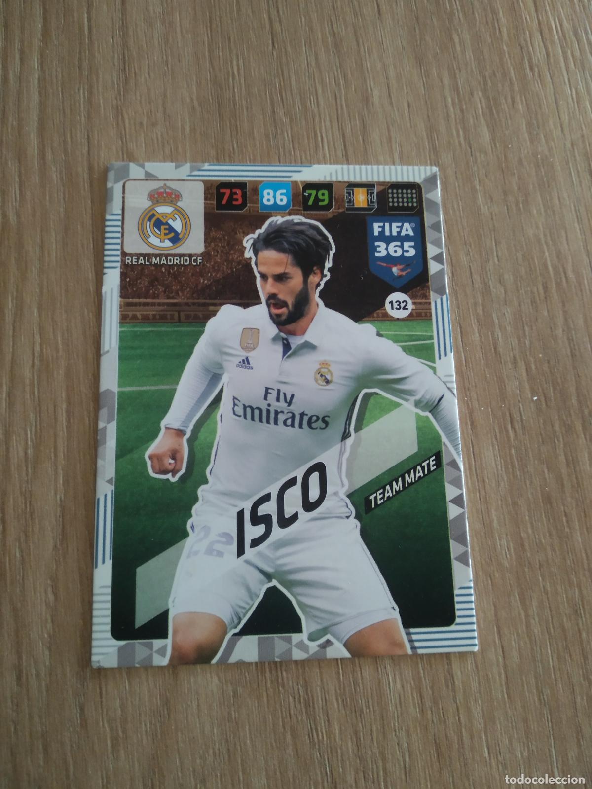Cromos de F&uacute;tbol: 132 ISCO REAL MADRID CROMO FUTBOL PANINI ADRENALYN 17-18 FIFA 365 2017-2018