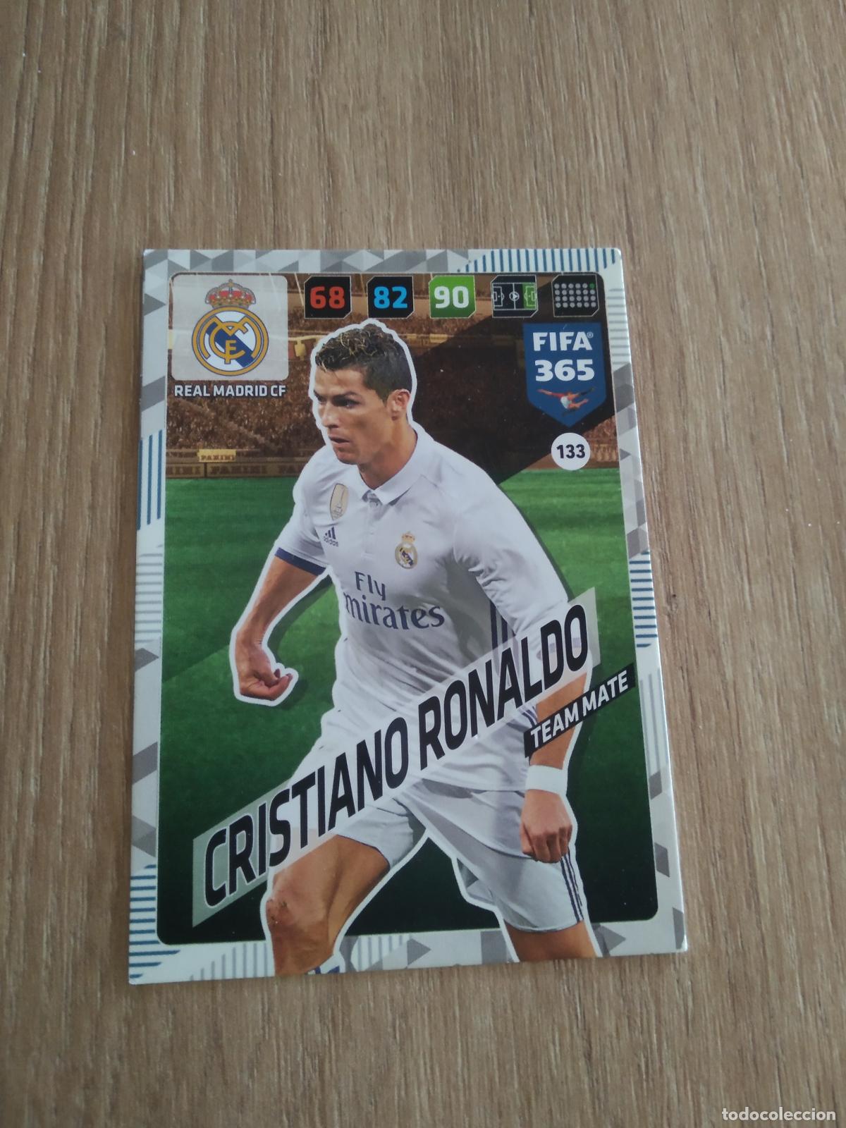 Cromos de F&uacute;tbol: 133 CRISTIANO RONALDO REAL MADRID CROMO FUTBOL PANINI ADRENALYN 17-18 FIFA 365 2017-2018