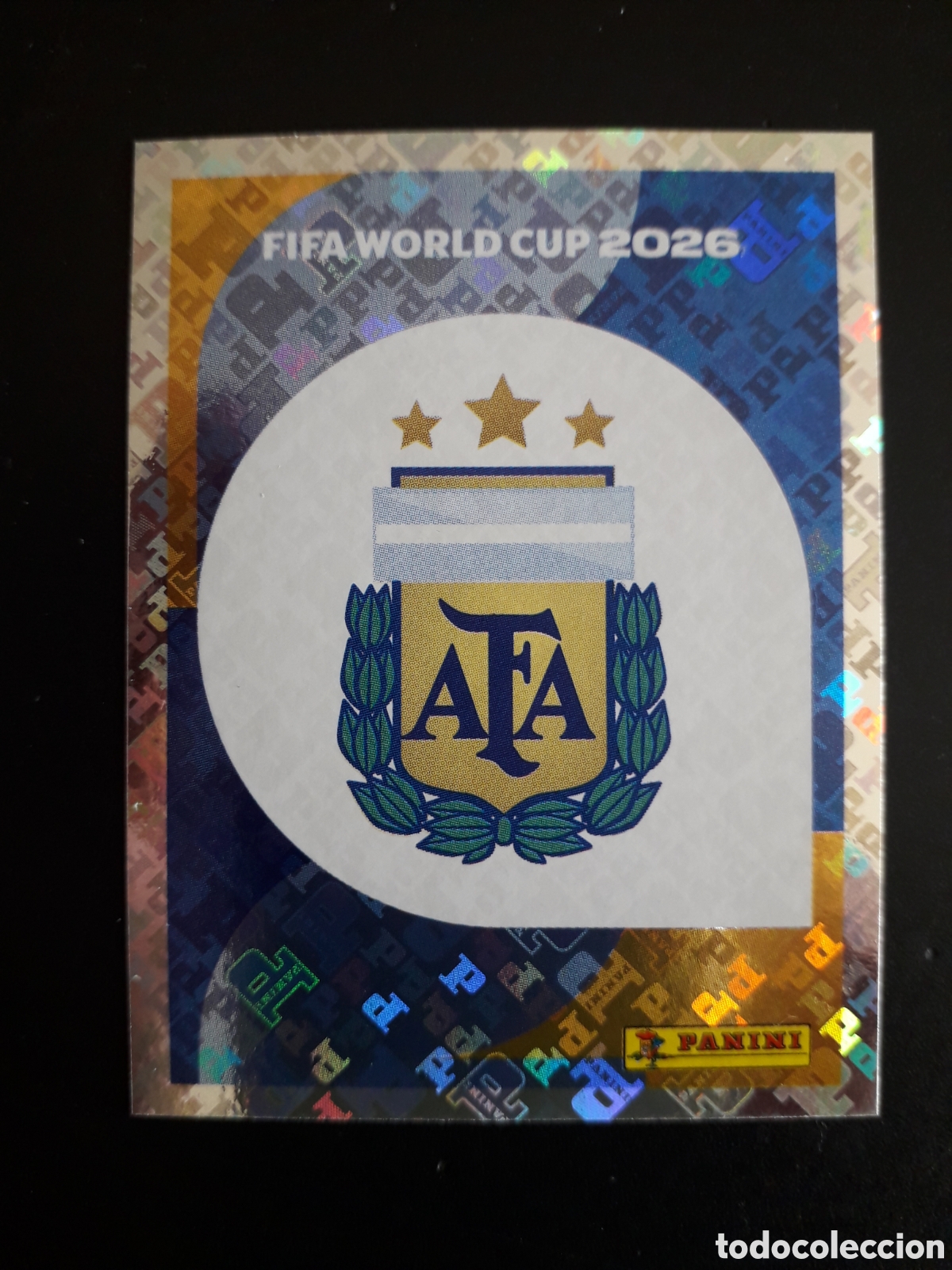 Cromos de F&uacute;tbol: ESCUDO ARGENTINA ARG 1 MUNDIAL F&Uacute;TBOL 2026 FIFA WORLD CUP PANINI SIN PEGAR PEDIDO M&Iacute;NIMO 3&euro;