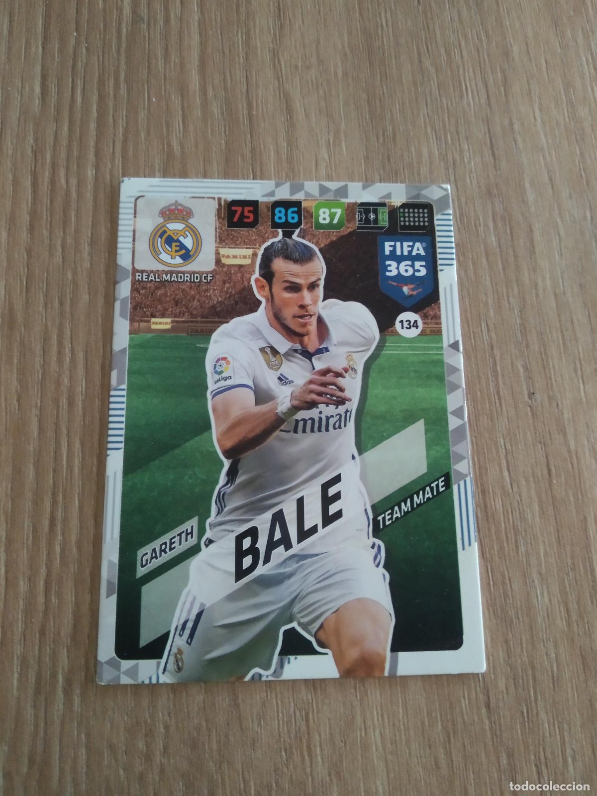Cromos de F&uacute;tbol: 134 BALE REAL MADRID CROMO FUTBOL PANINI ADRENALYN 17-18 FIFA 365 2017-2018