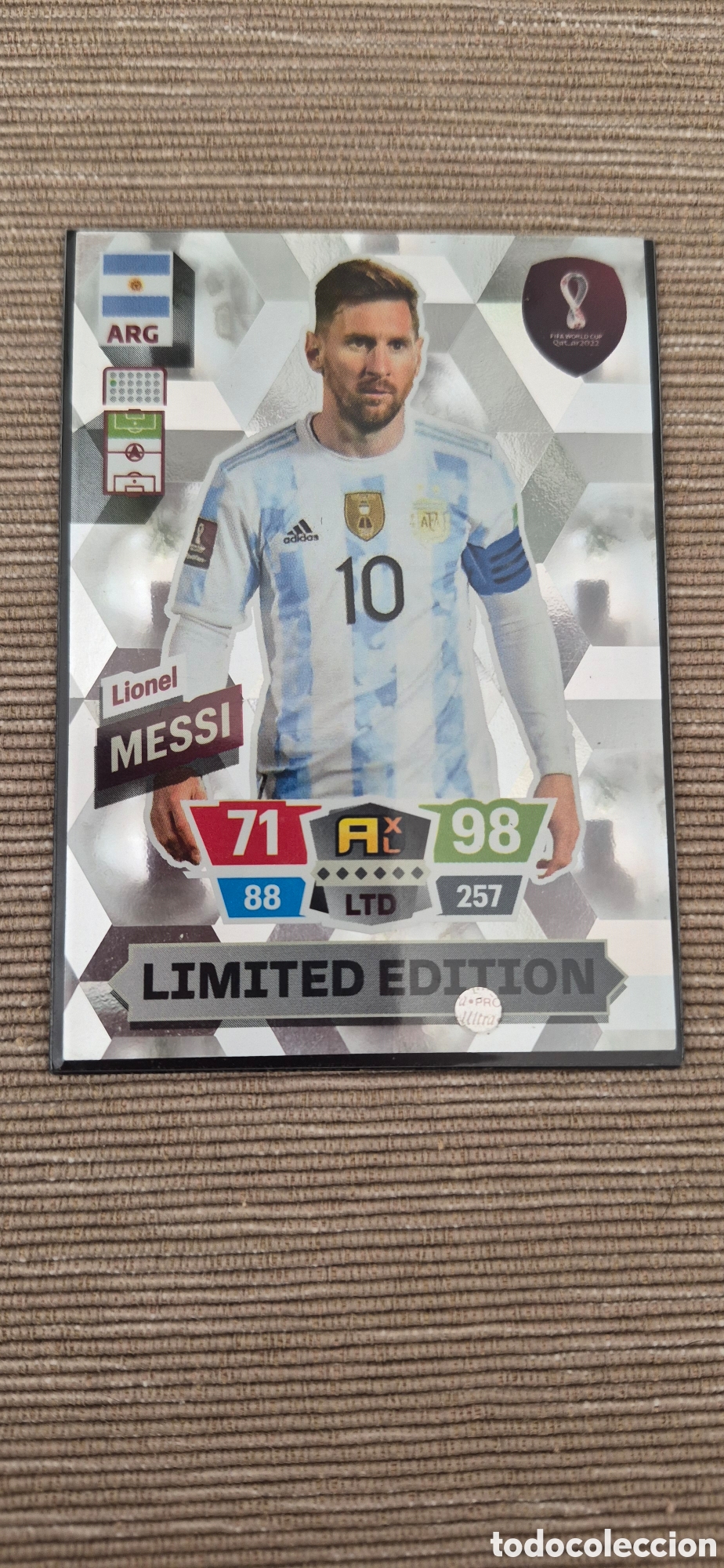 Cromos de f&uacute;tbol: CROMO MESSI EDICI&Oacute;N LIMITADA - Foto 1